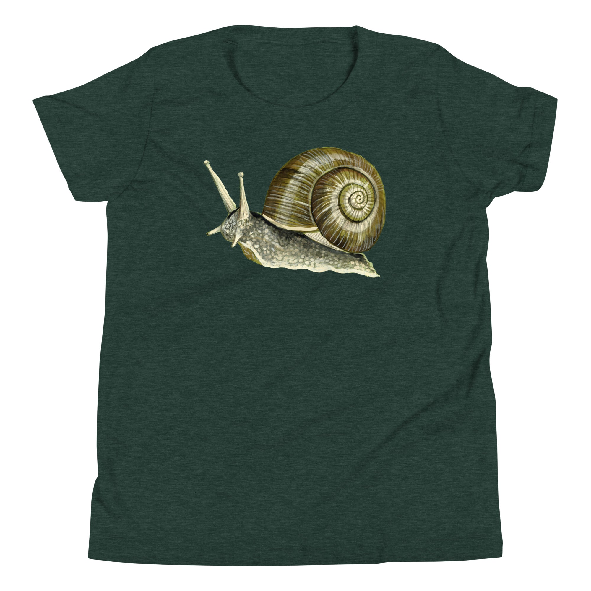Snail Youth T-Shirt Heather Forest