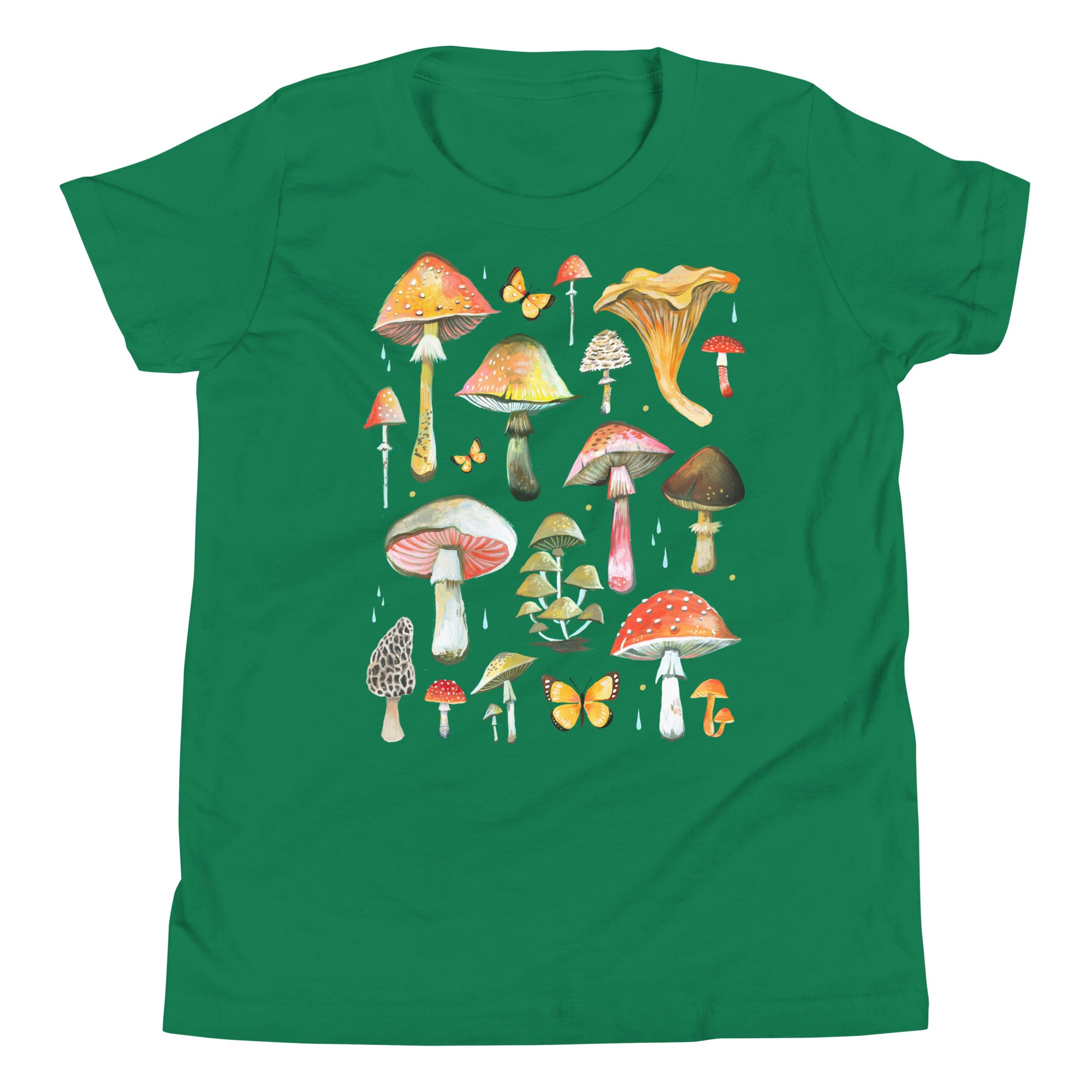 Mushroom Youth T-Shirt Kelly