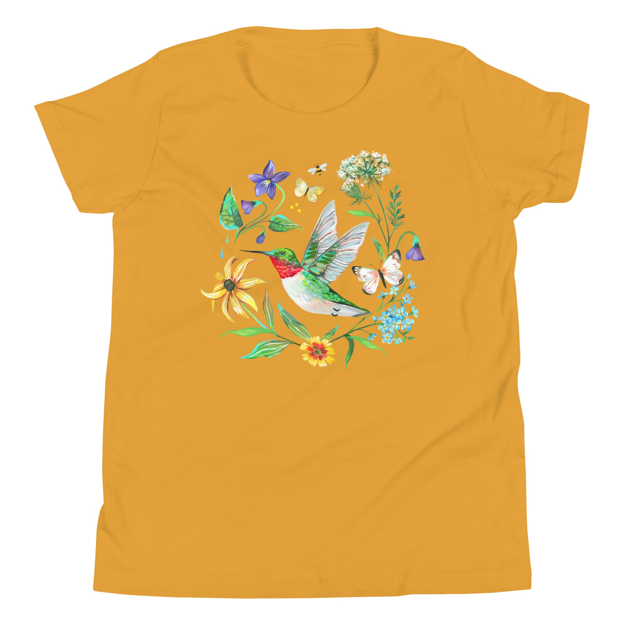 Hummingbird Youth T-Shirt Mustard