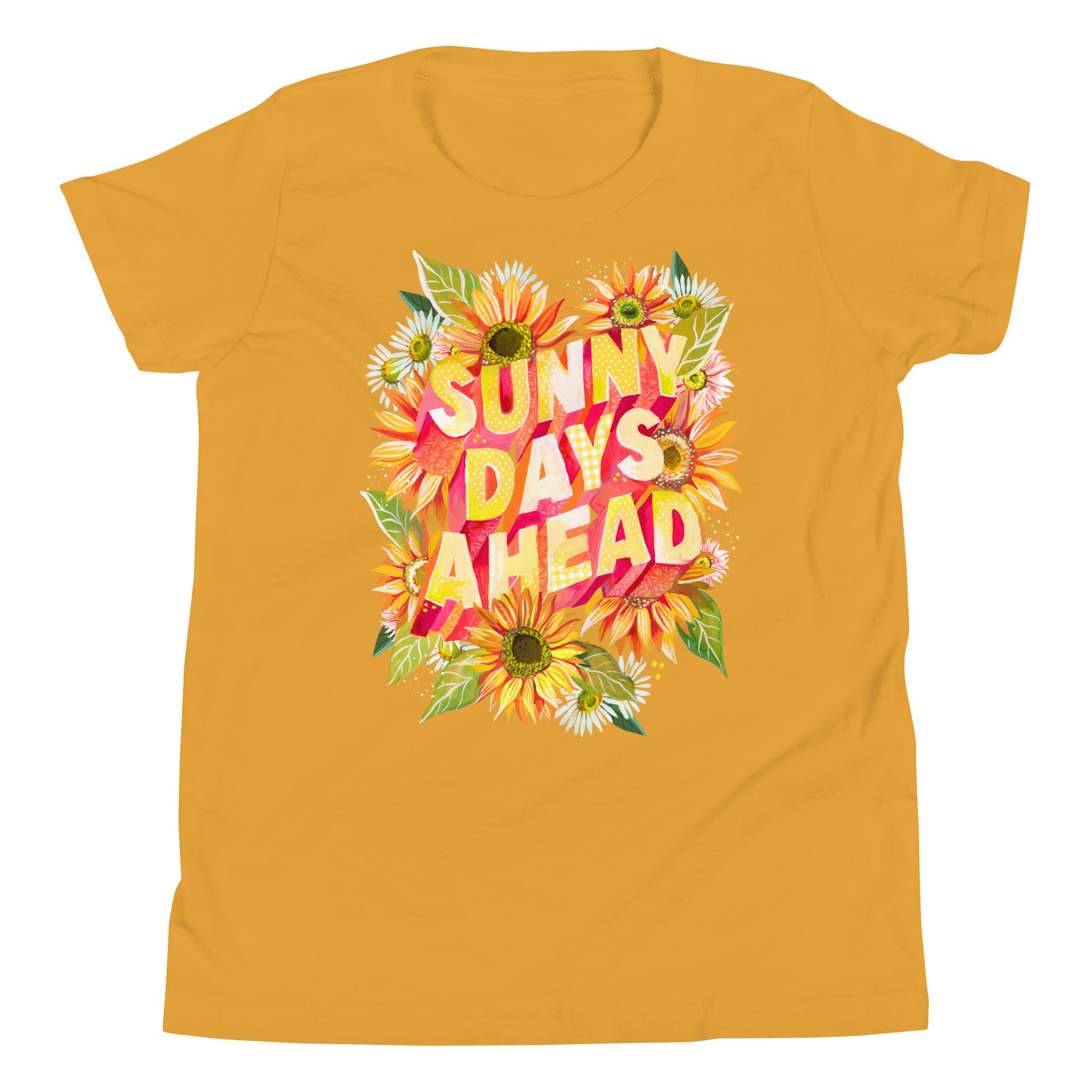 Sunny Days Ahead Youth T-Shirt Mustard