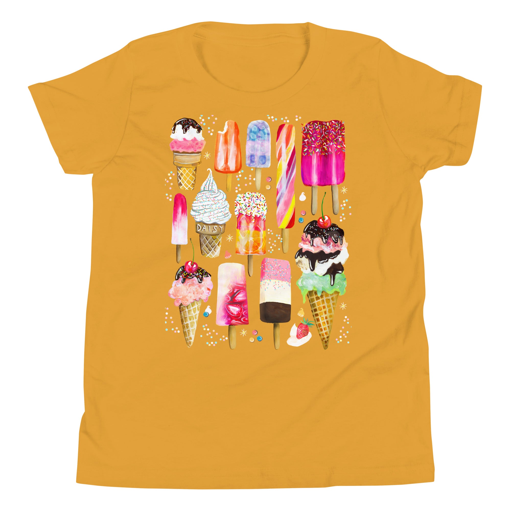Ice Cream Youth T-Shirt Mustard