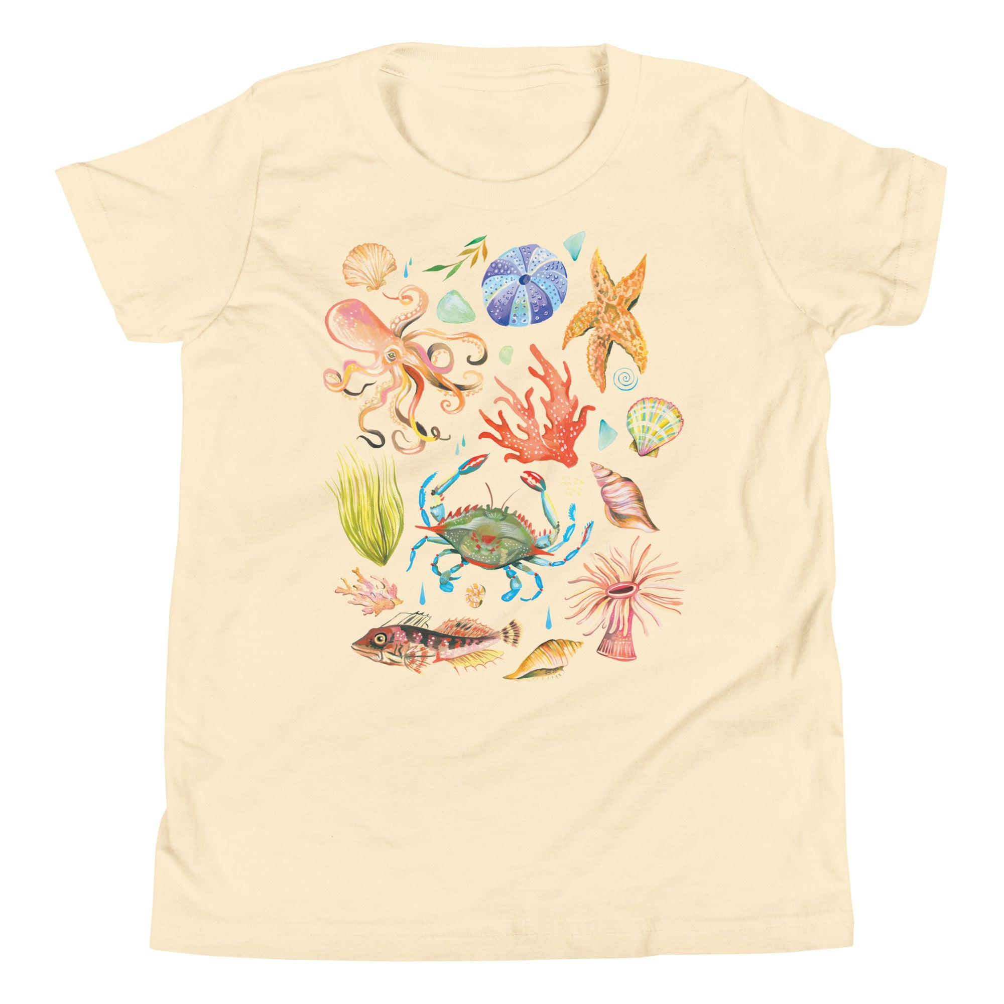 Tide Pool Youth T-Shirt Natural
