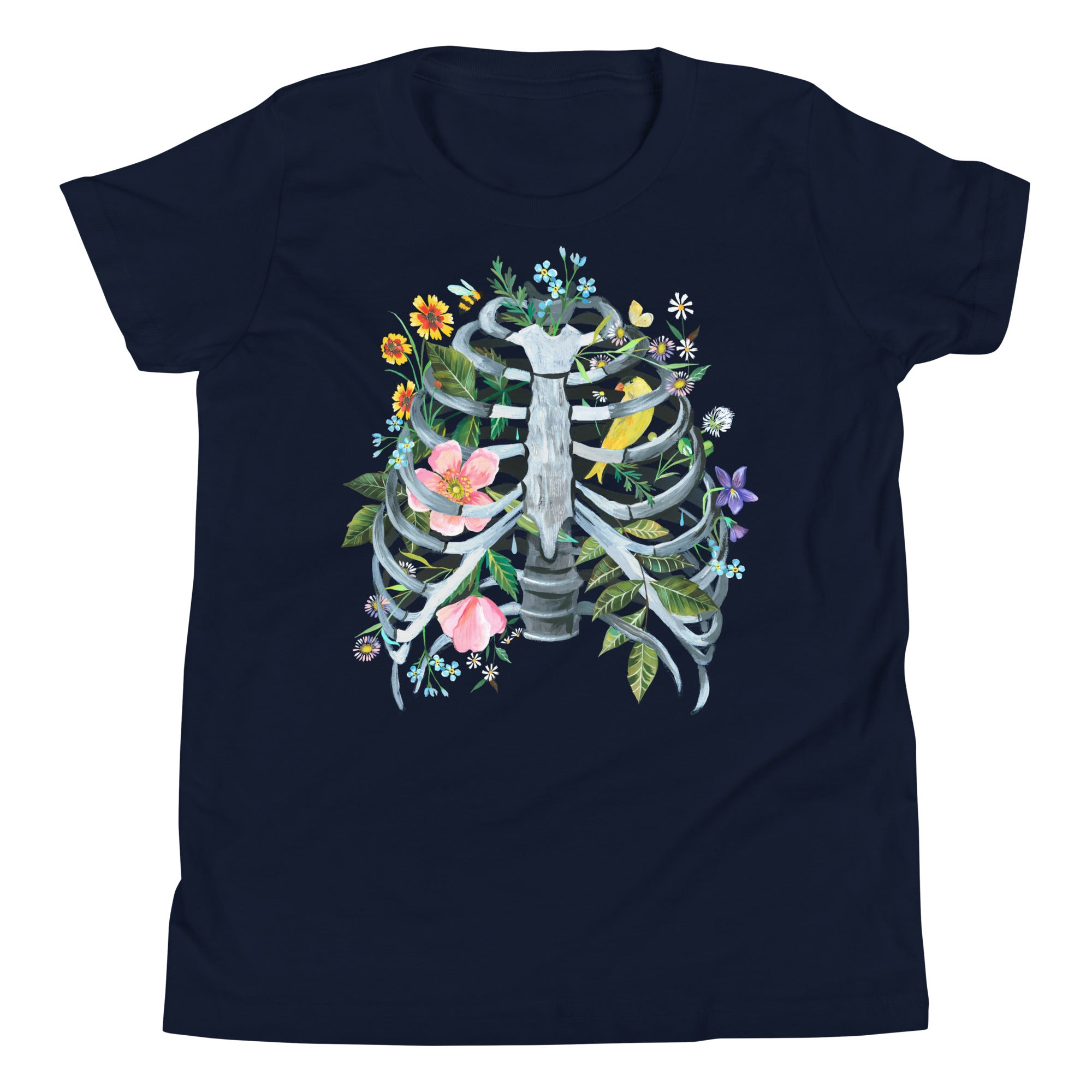 Rib Cage Youth T-Shirt Navy
