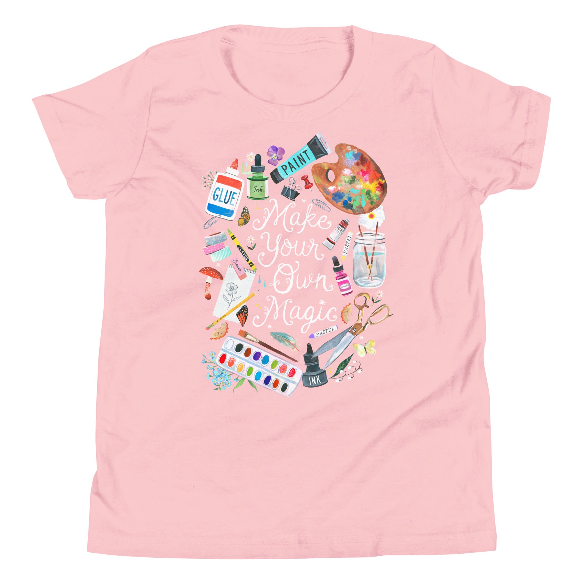 Make Your Own Magic Youth T-Shirt Pink
