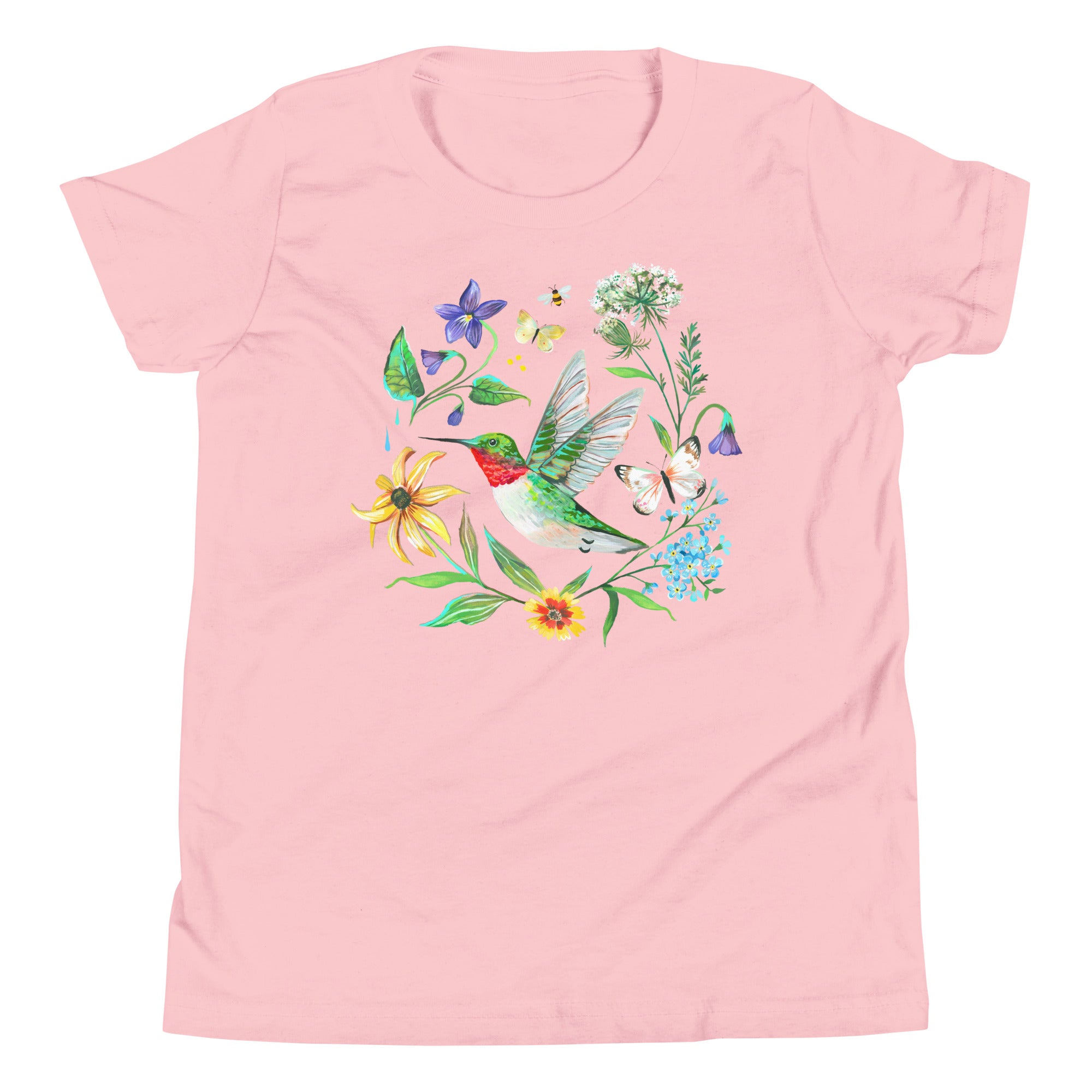 Hummingbird Youth T-Shirt Pink