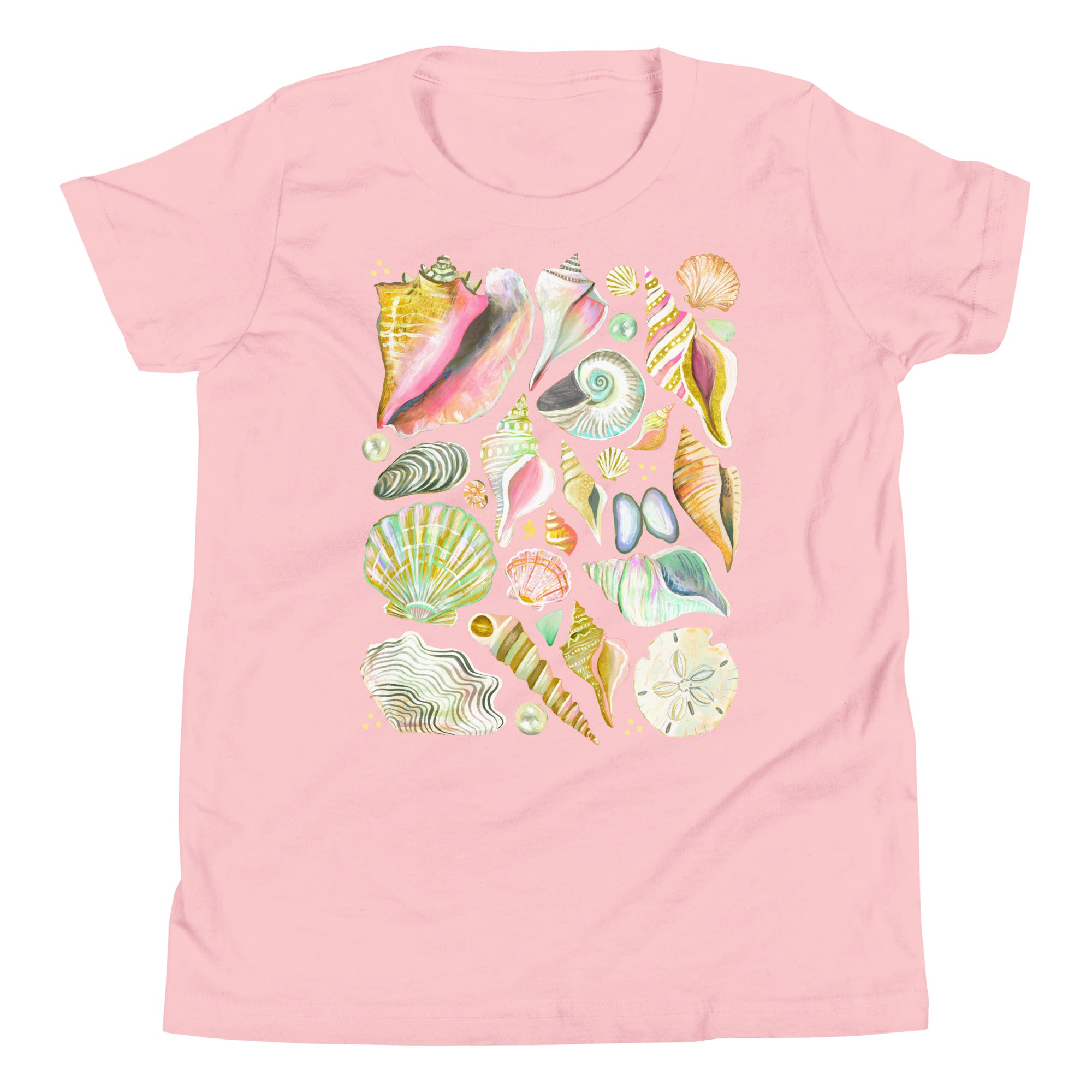 Seashell Youth T-Shirt Pink