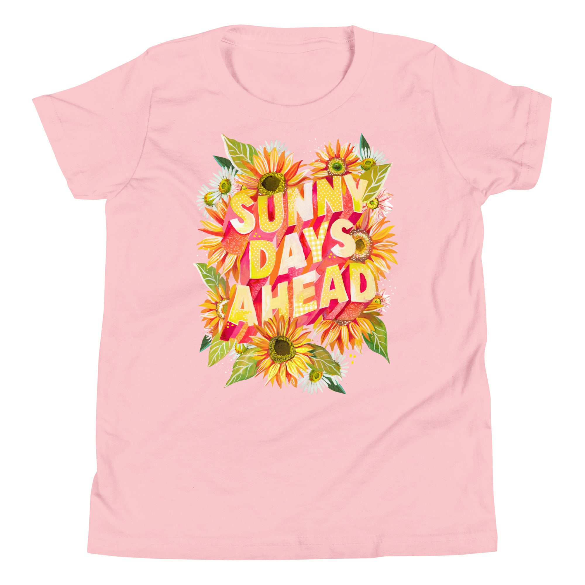 Sunny Days Ahead Youth T-Shirt Pink