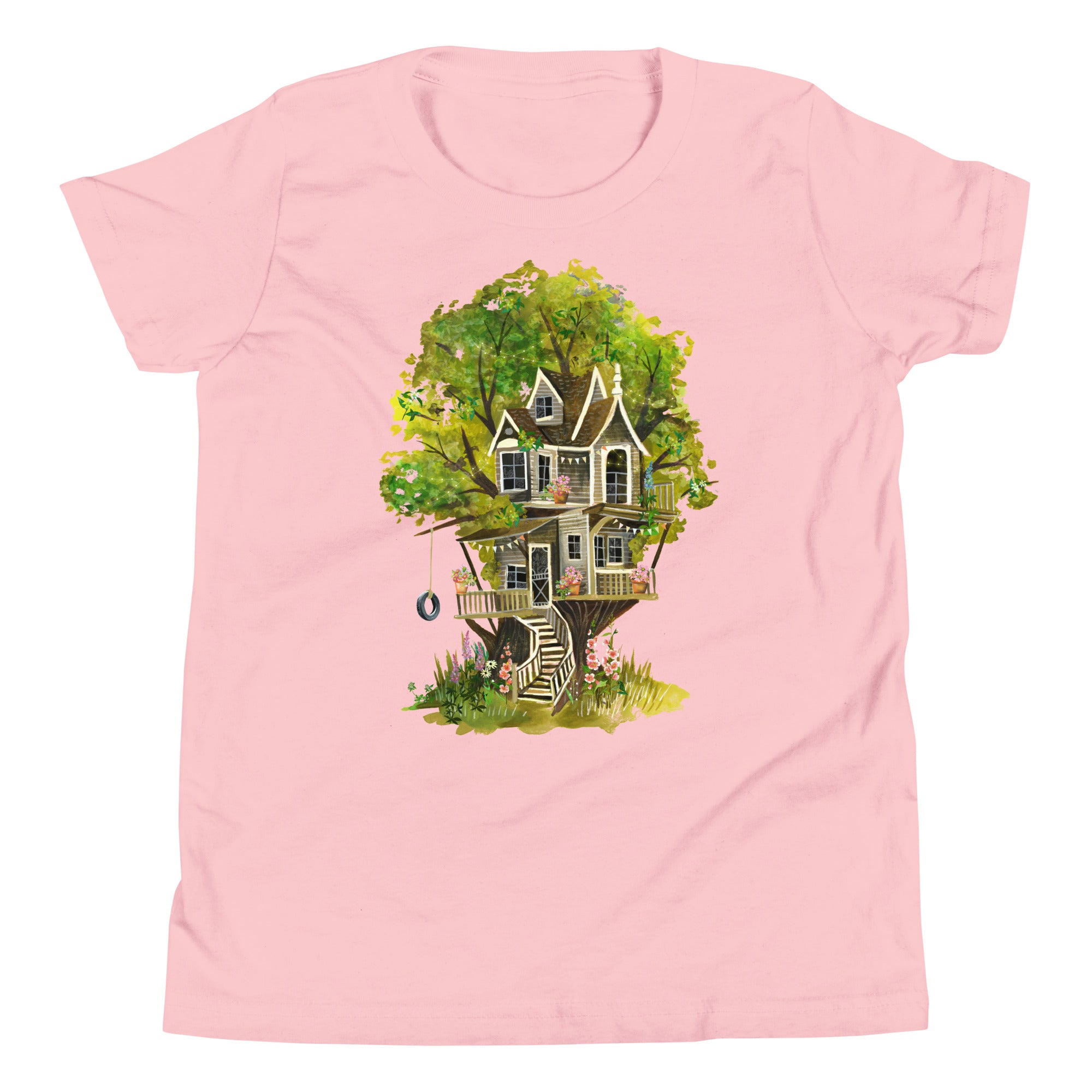 Treehouse Youth T-Shirt Pink