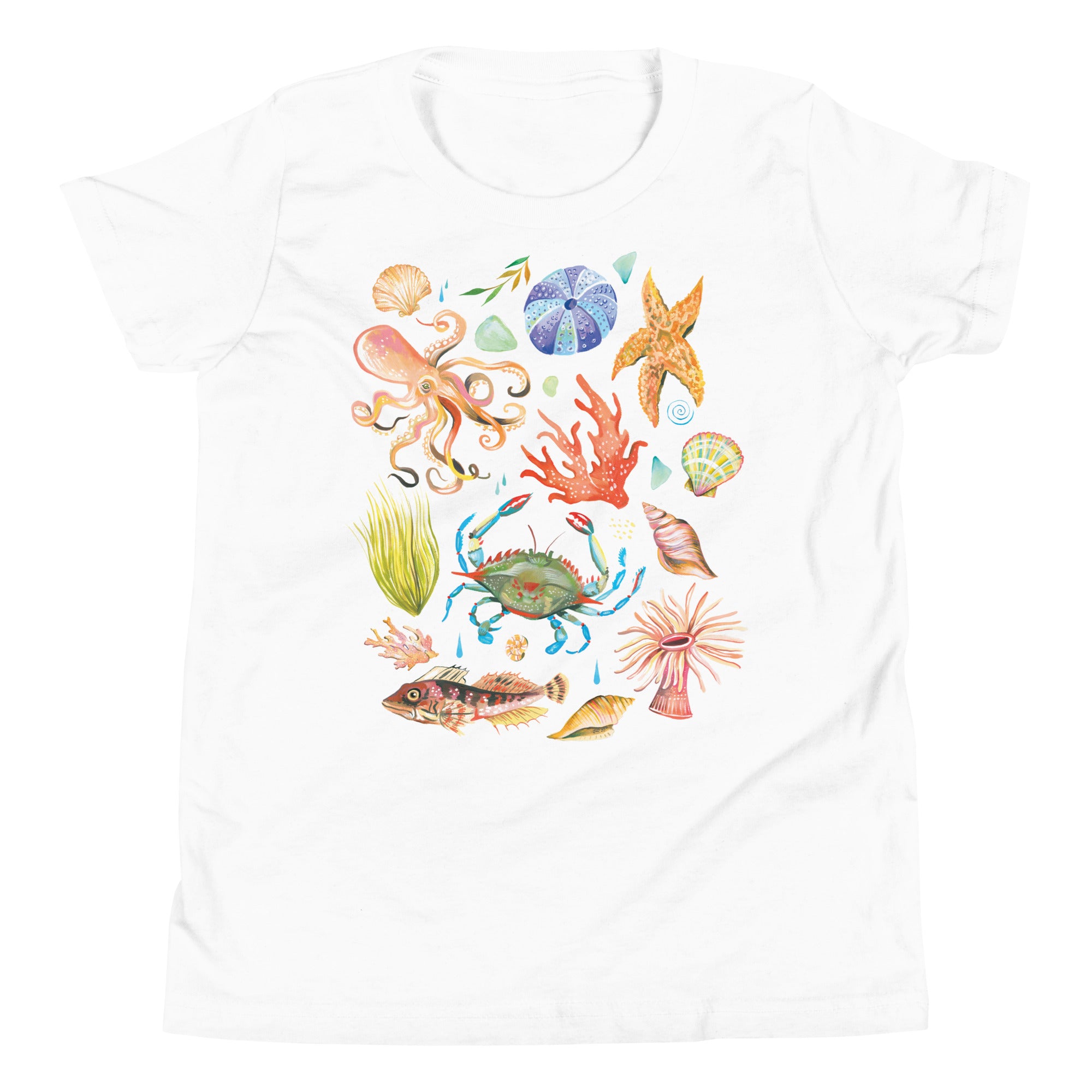 Tide Pool Youth T-Shirt White