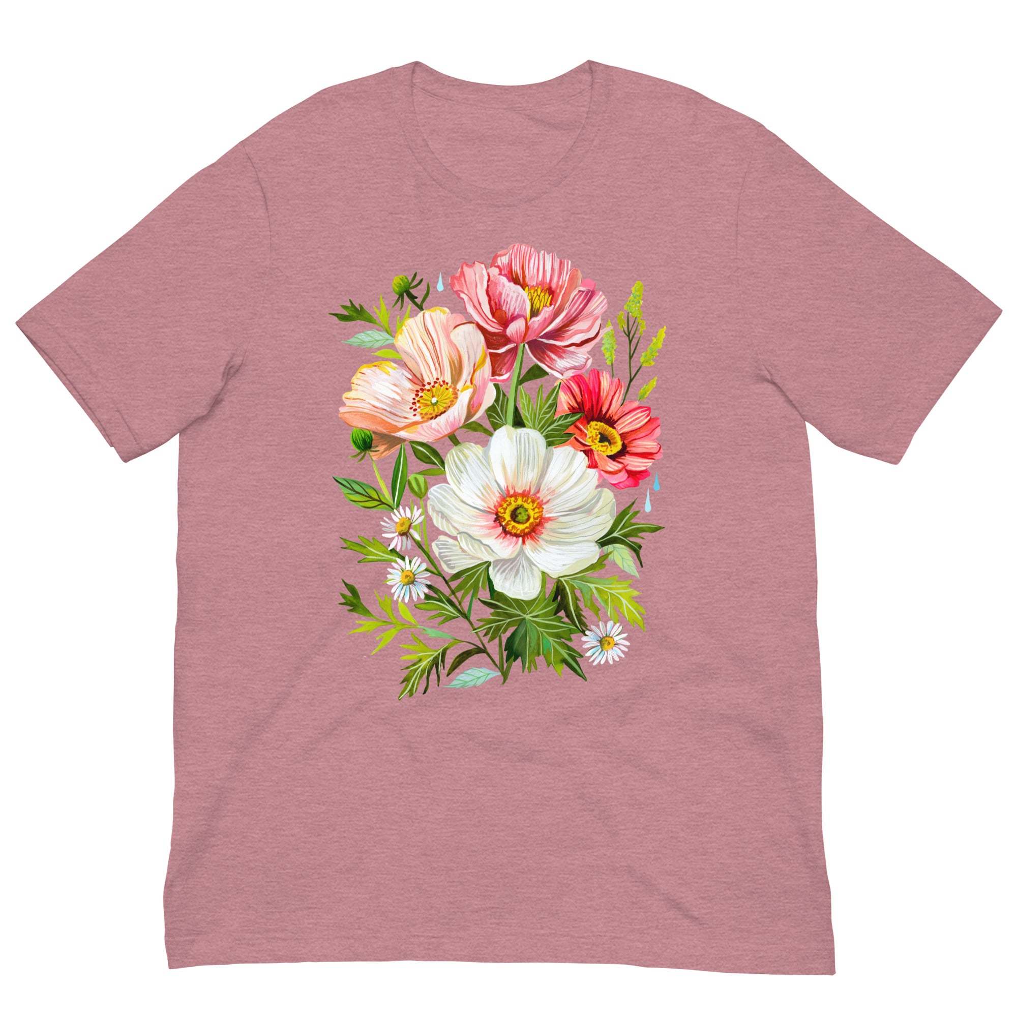 Lydia's Bouquet T-Shirt Heather Orchid