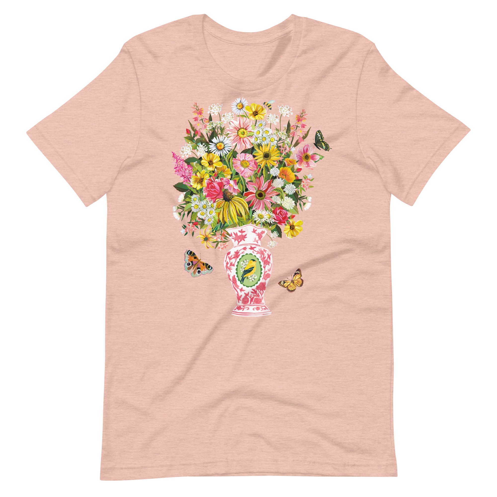 Bouquet T-shirt Heather Prism Peach