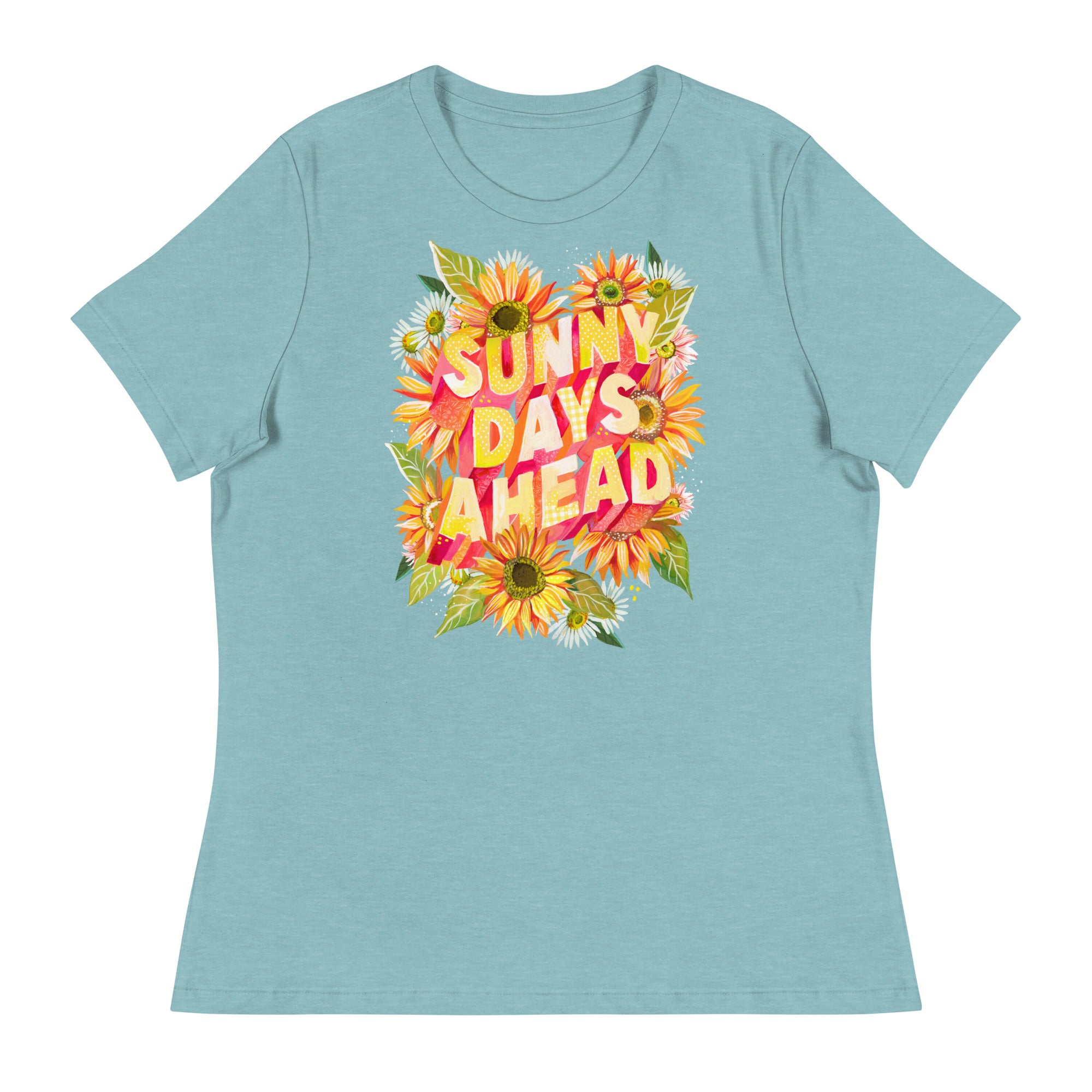 Sunny Days Women's Fit T-Shirt Heather Blue Lagoon