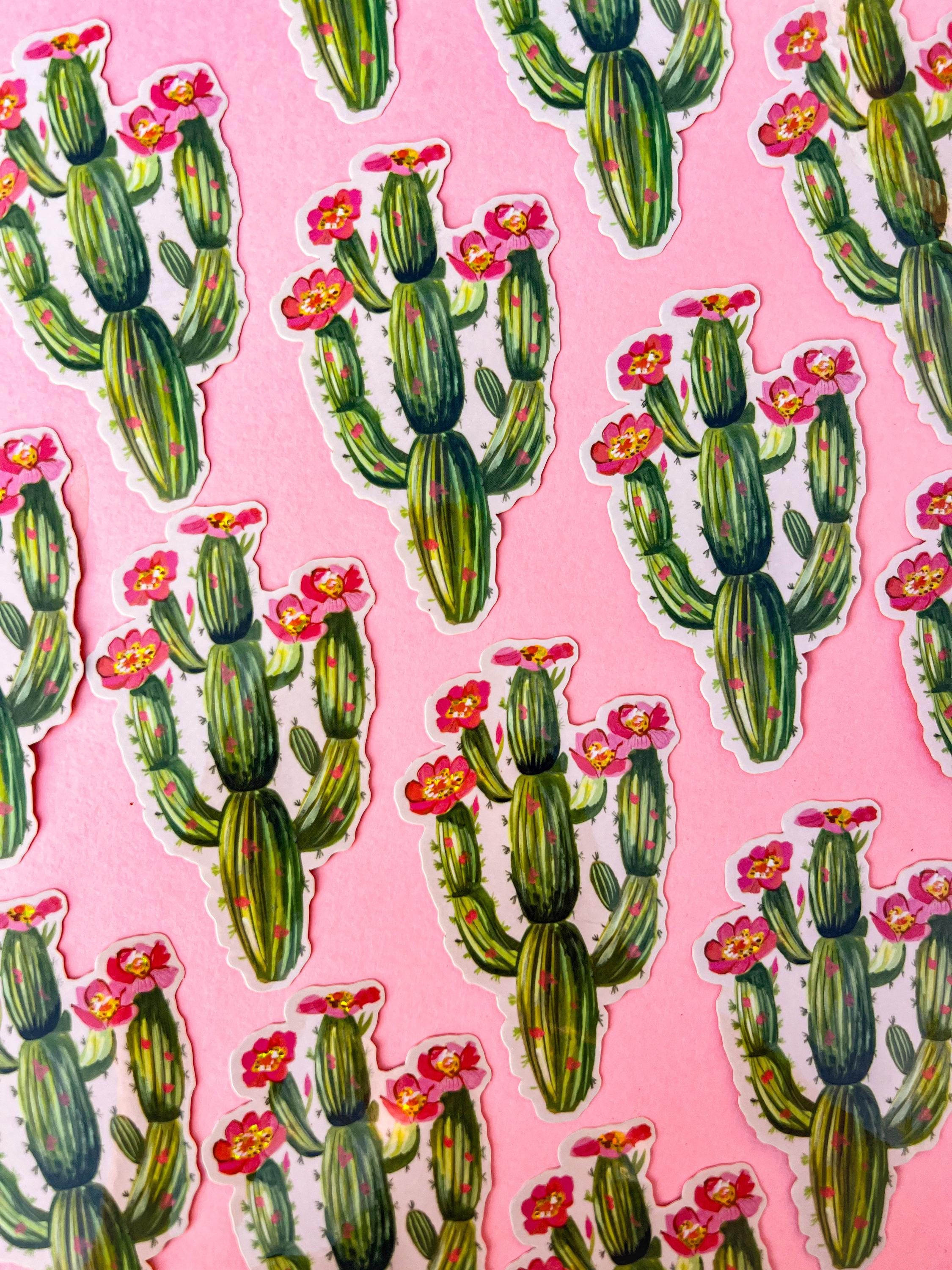 Cactus Glitter Sticker