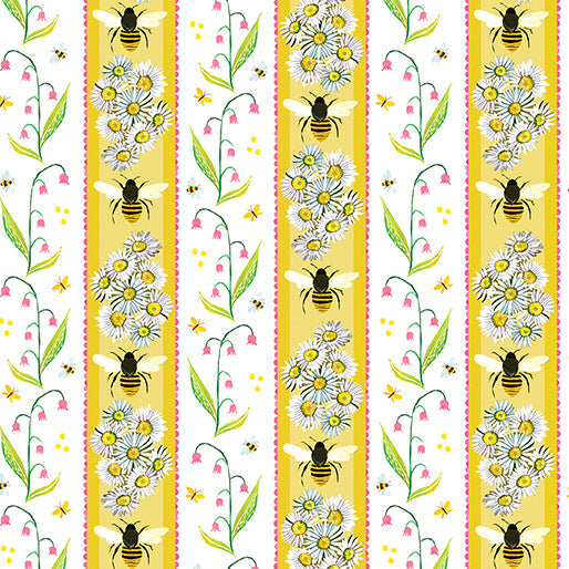 Honeyland Stripe Light Honey Fabric