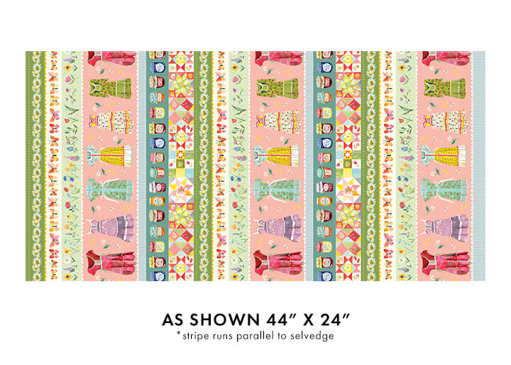 A Prairie Heart Stripe Multi Fabric