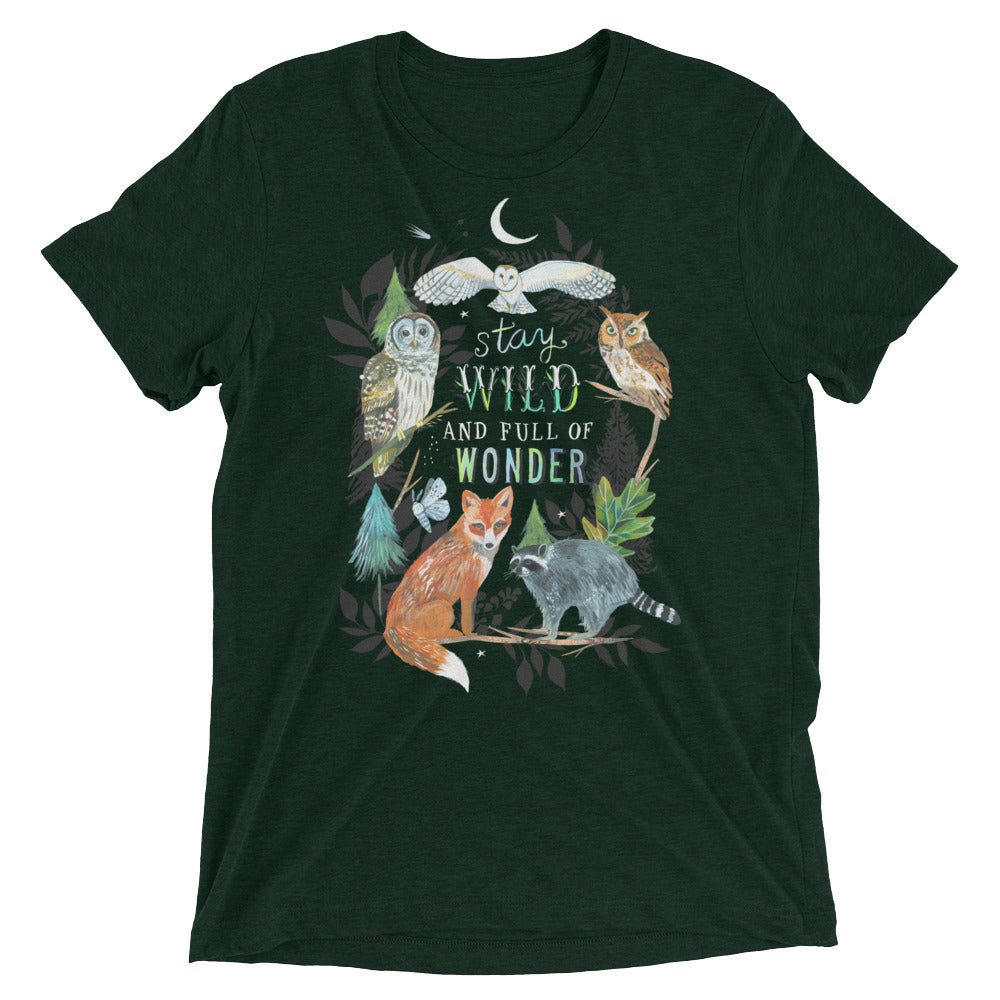 Wild Wonder T-Shirt Emerald Triblend