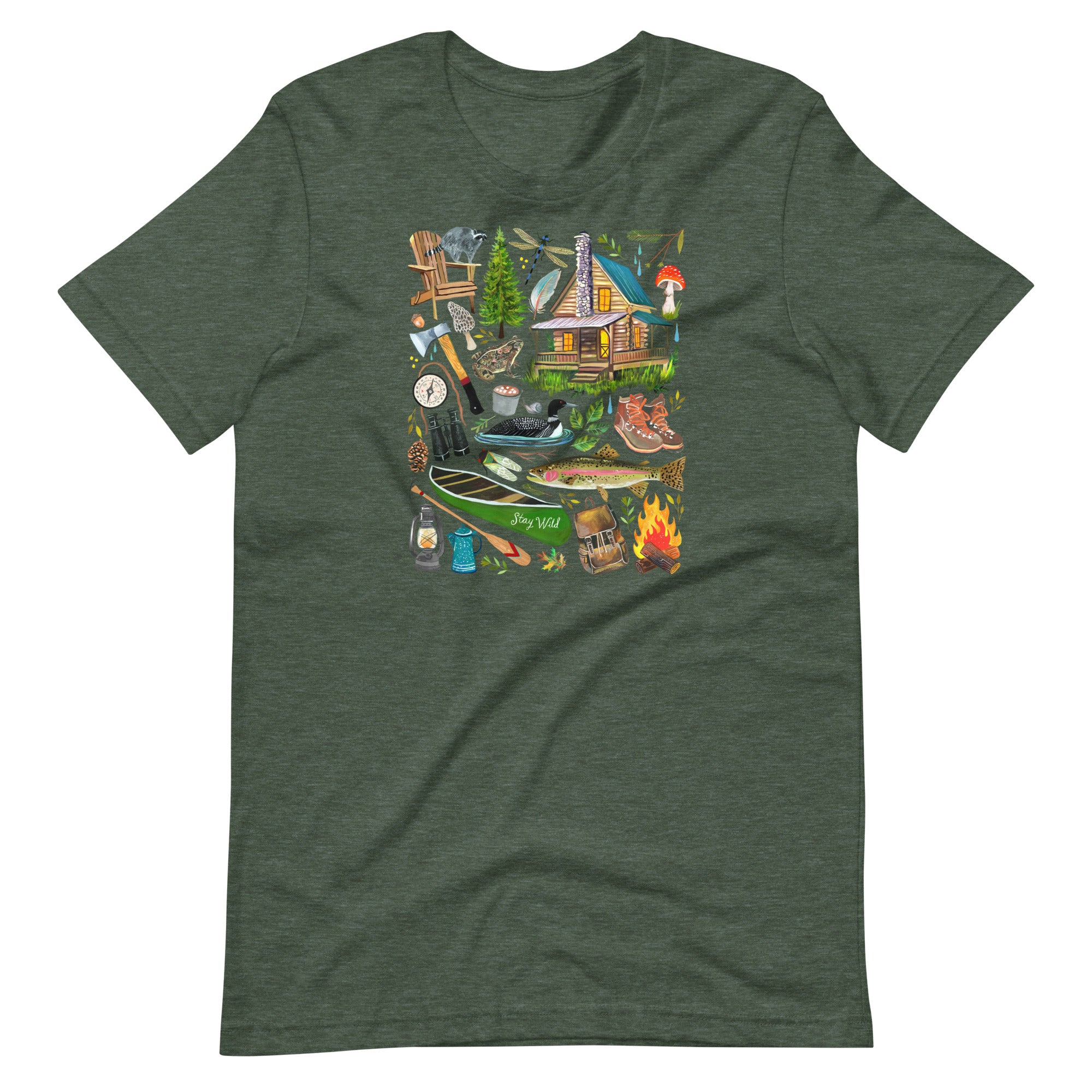Lake Life T-Shirt Heather Forest