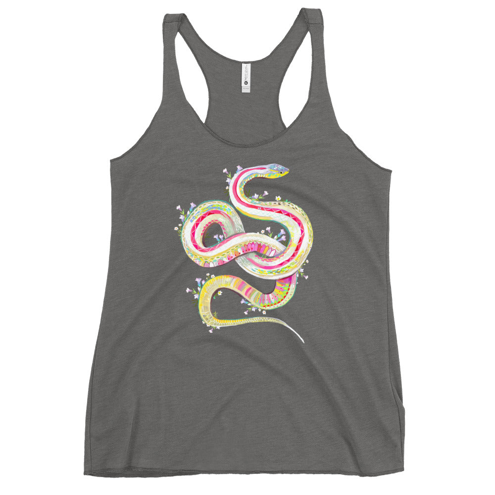 Candy Snake Racerback Tank Top Premium Heather