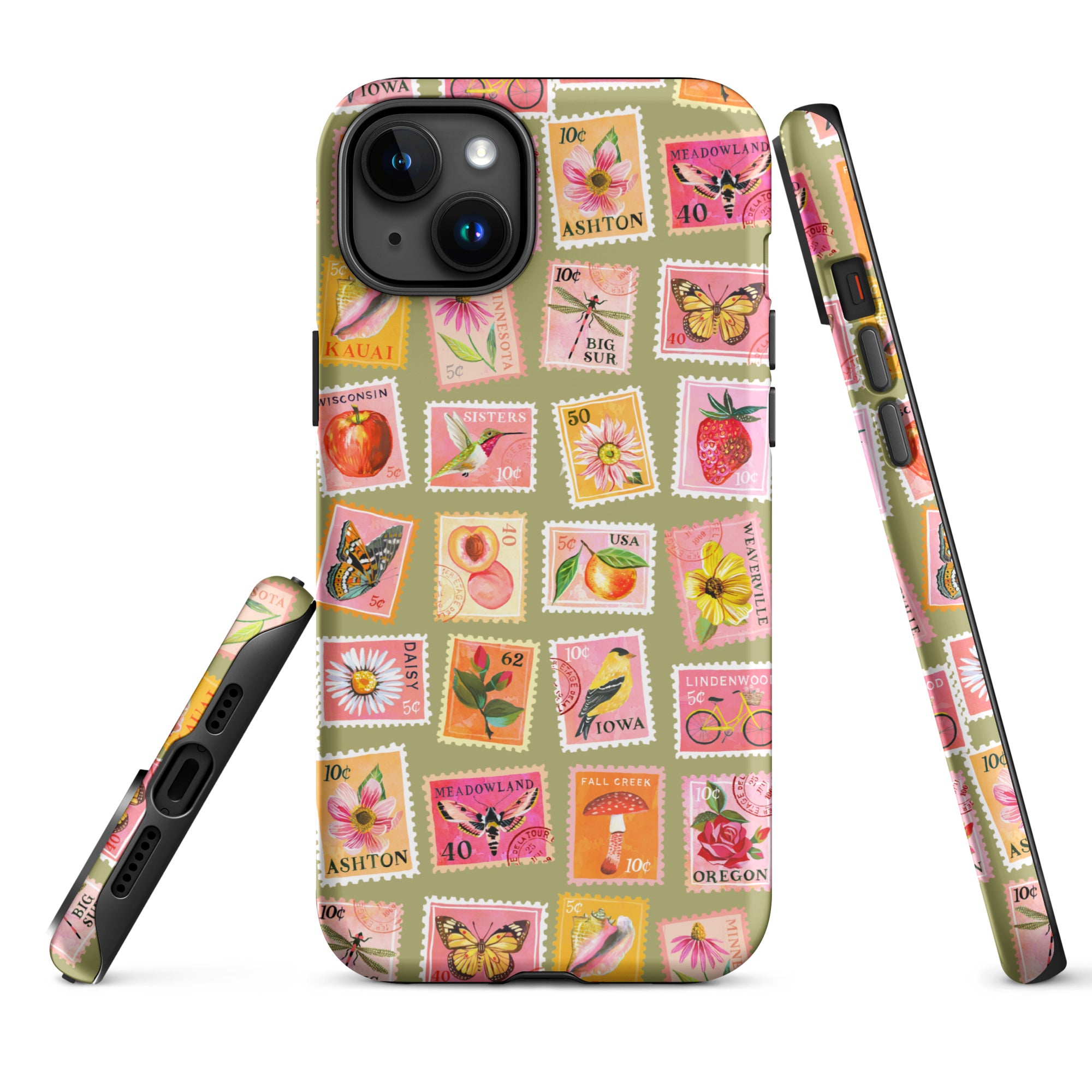 Stamp Collection Tough Case for iPhone® iPhone 15 Plus Matte iPhone 11