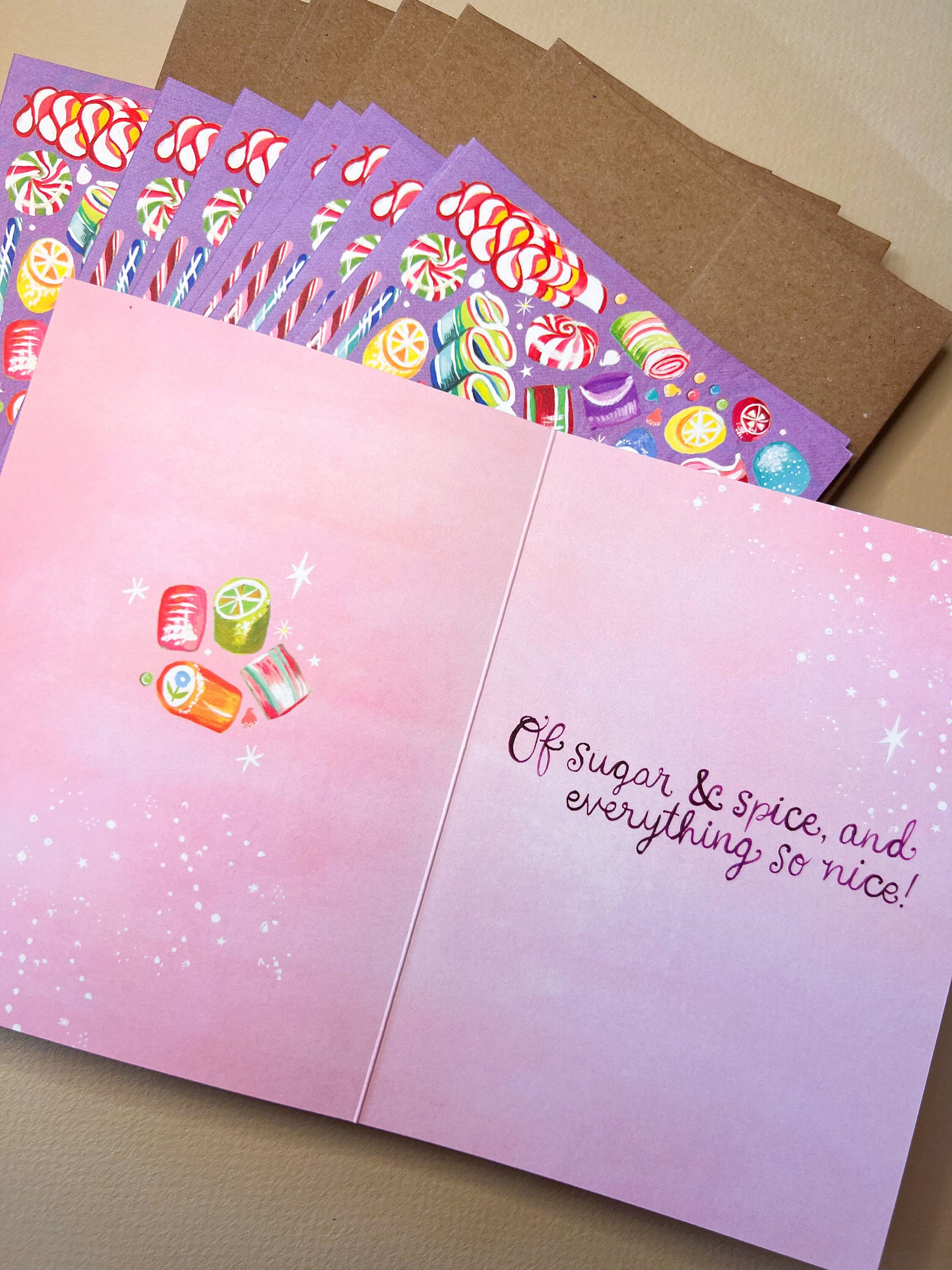 Ribbon Candy Boxed Cards