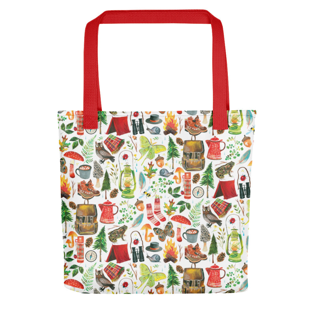 Camping Tote Bag Red