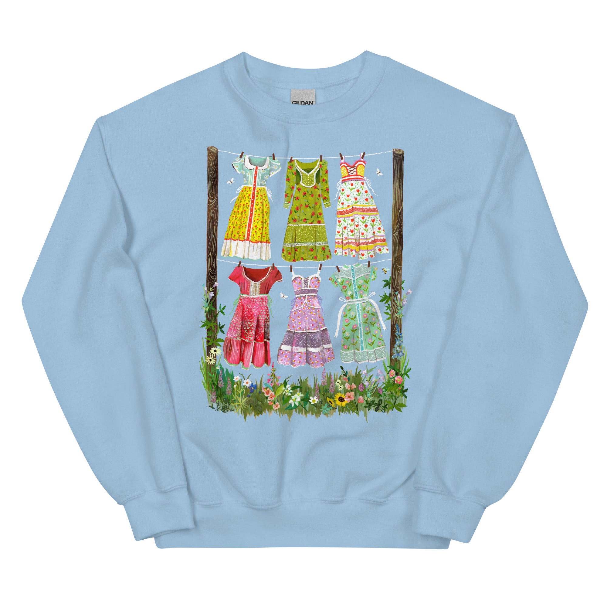 Prairie Dresses Sweatshirt Light Blue