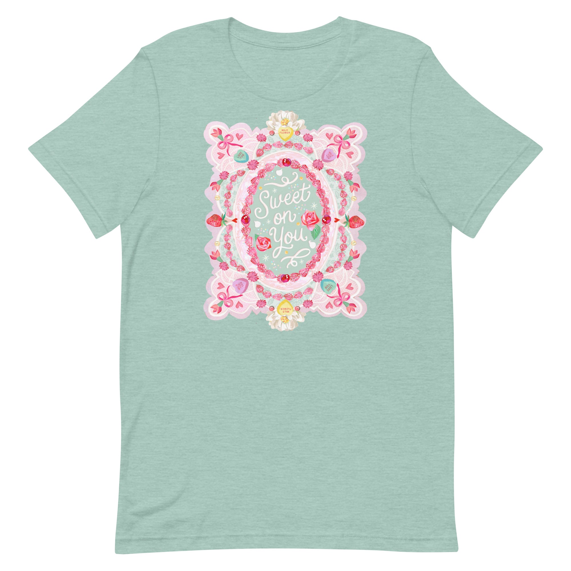 Sweet On You T-Shirt Heather Prism Dusty Blue