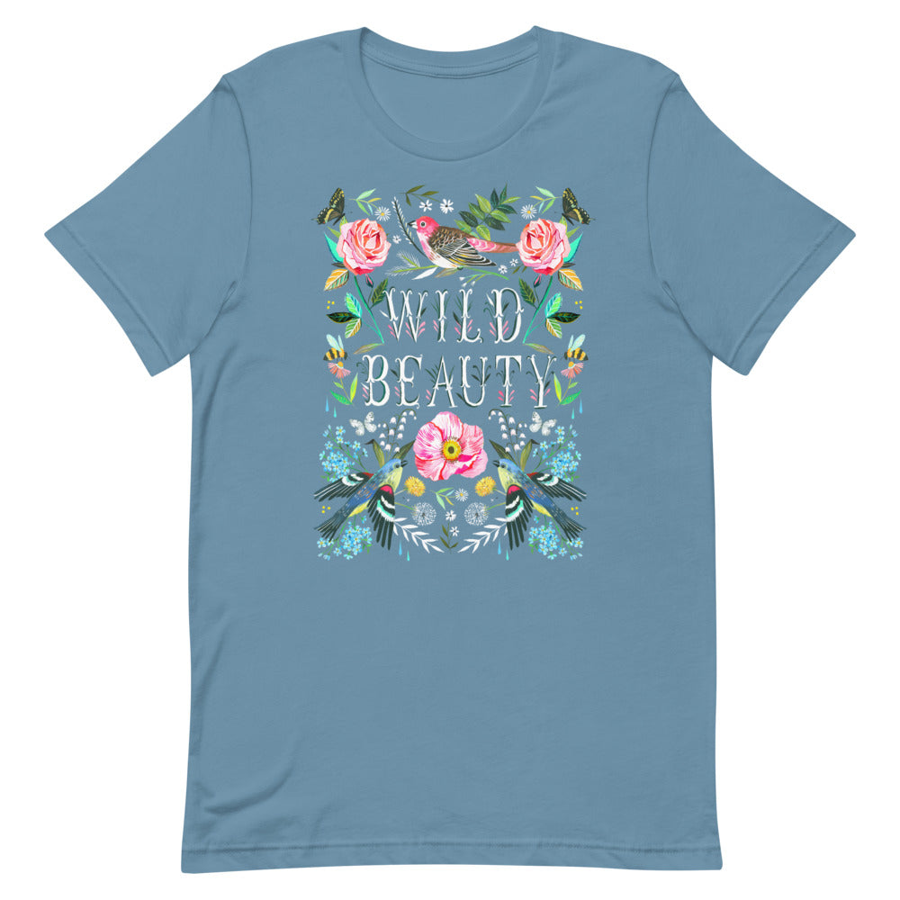Wild Beauty T-Shirt Steel Blue