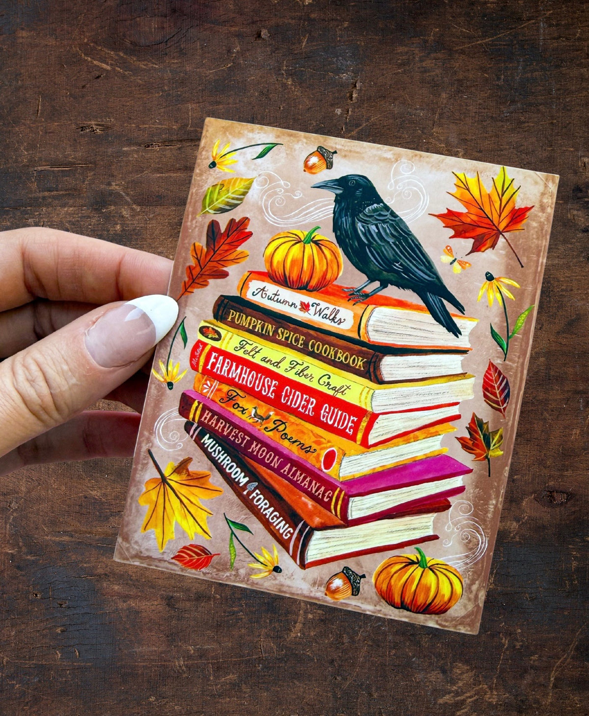 Autumn Library Sticker