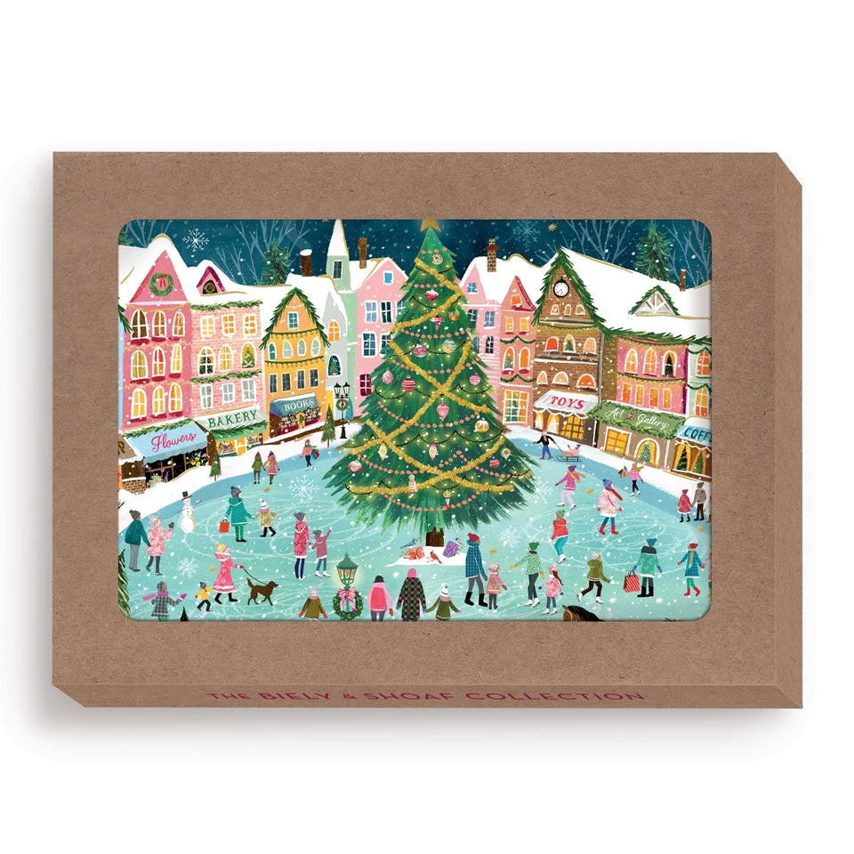 Christmas Town Boxed Holiday Cards Set
