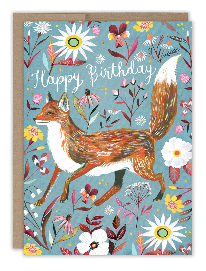 Fox Birthday - Greeting Card