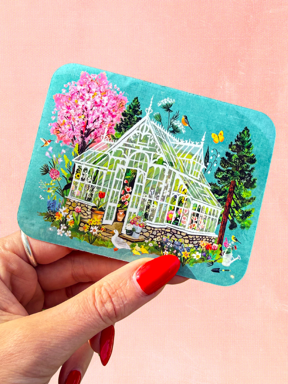 Semi-Transparent Greenhouse Sticker | Katie Daisy | Joyful Goods for ...