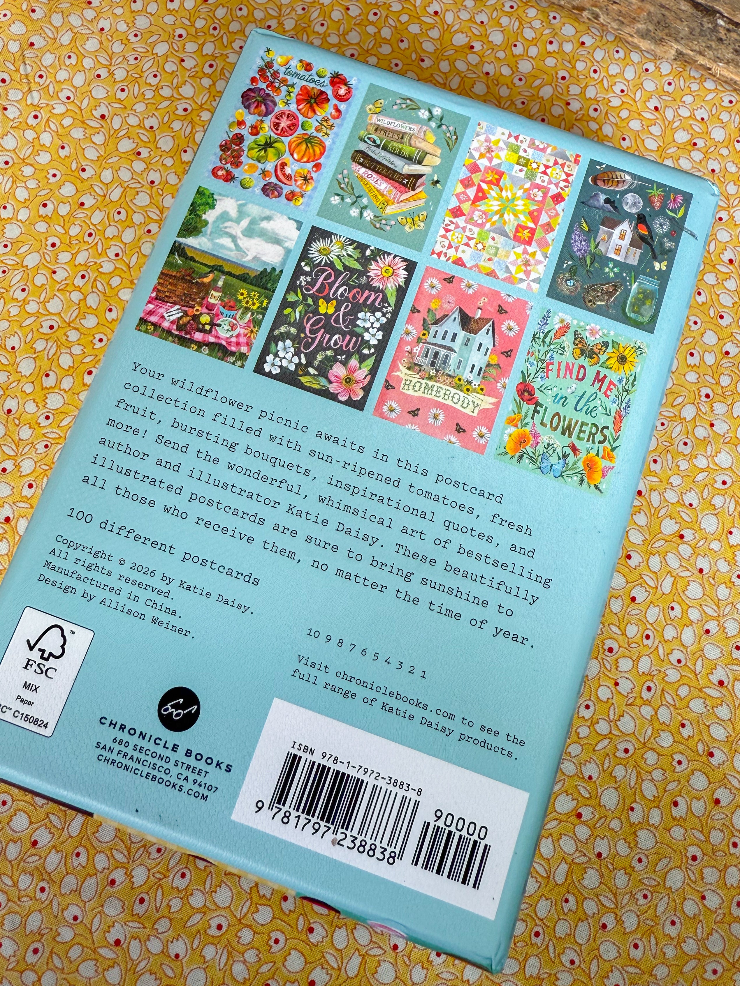 【初版帯付】Picnic post card book Wildflower Picnic Postcards | Katie Daisy | Joyful Goods for the
