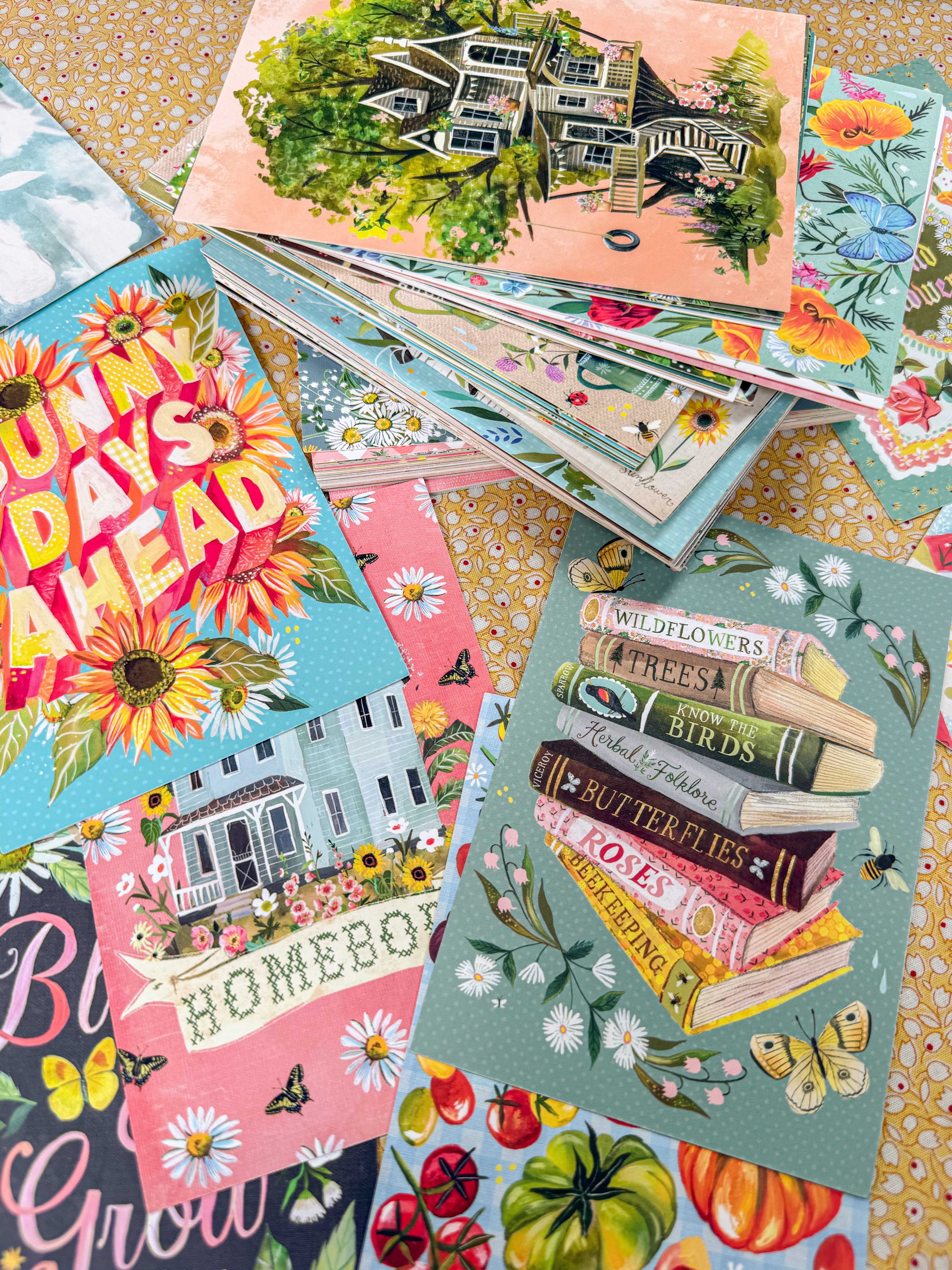 Wildflower Picnic Postcards | Katie Daisy | Joyful Goods for the