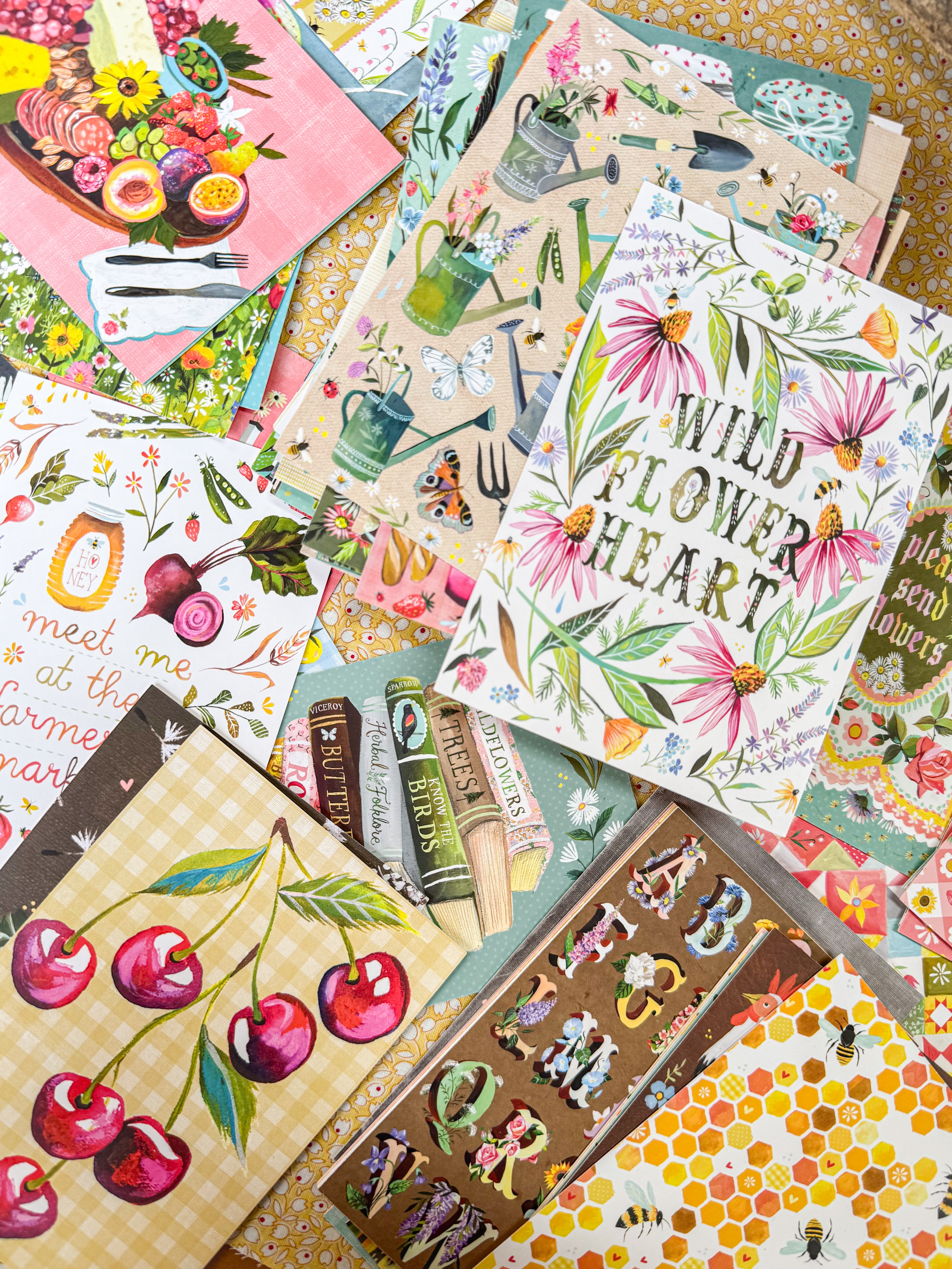 Wildflower Picnic Postcards | Katie Daisy | Joyful Goods for the