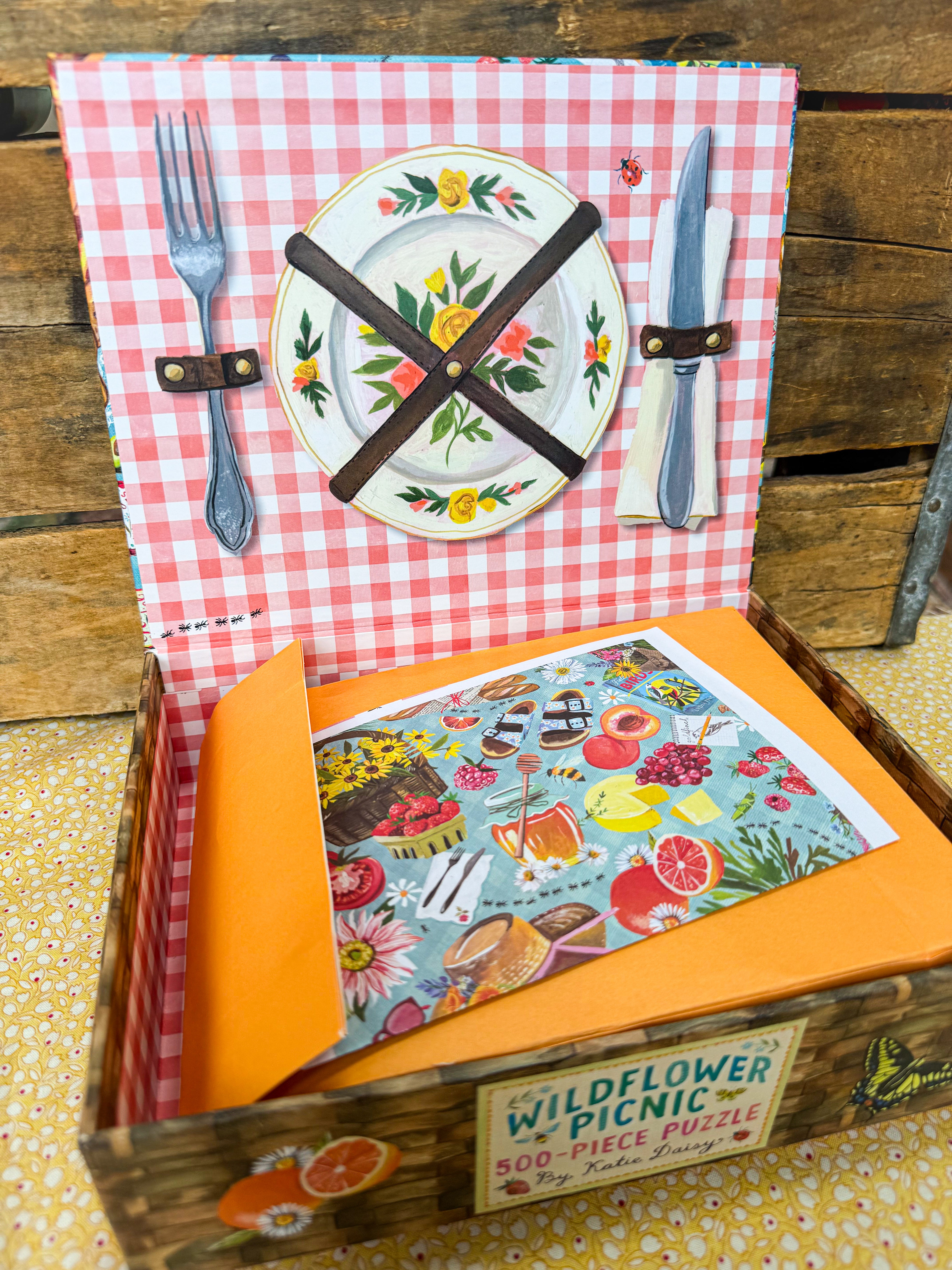 Wildflower Picnic 500-Piece Puzzle | Katie Daisy | Joyful Goods