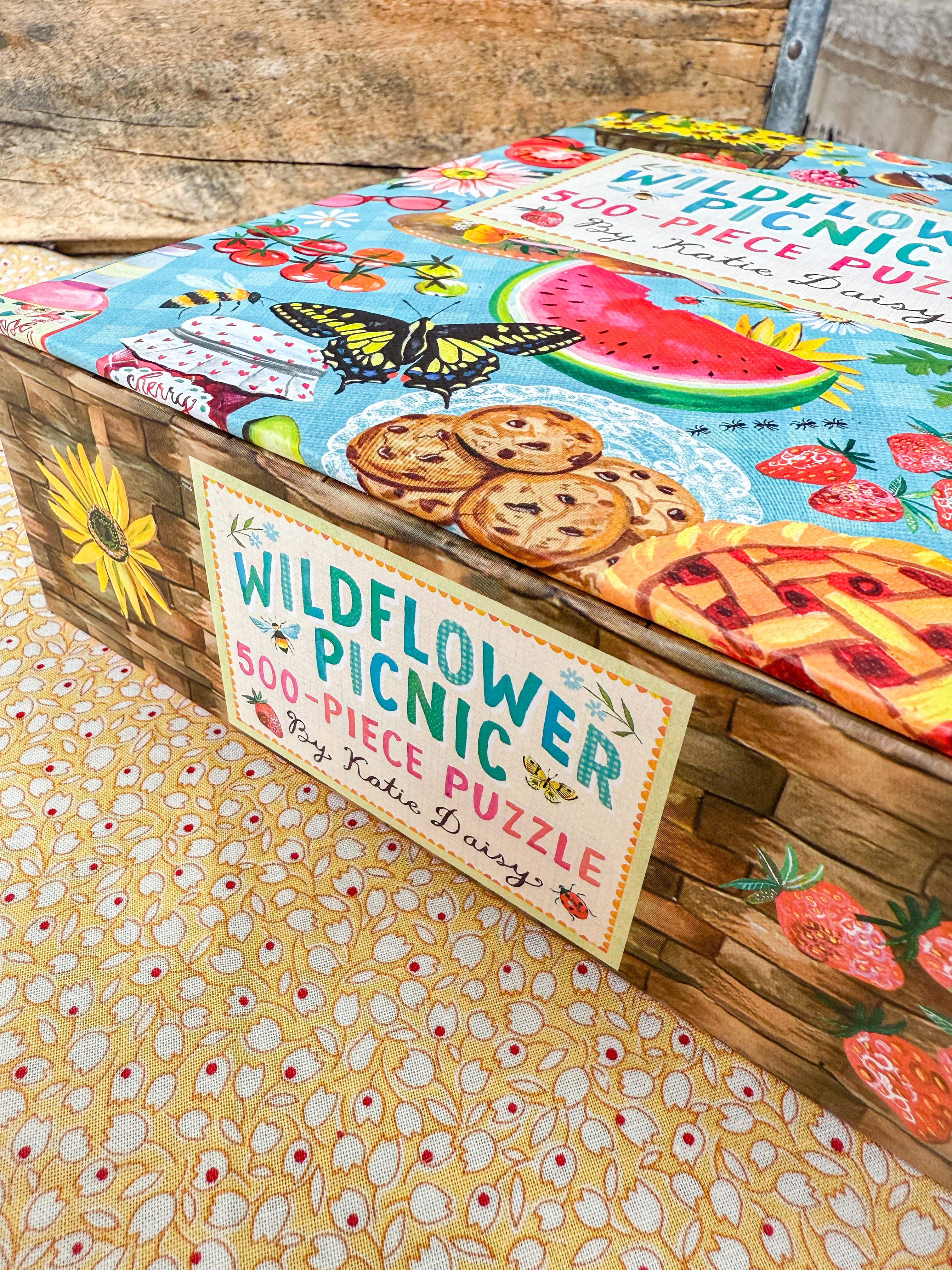 Wildflower Picnic 500-Piece Puzzle | Katie Daisy | Joyful Goods