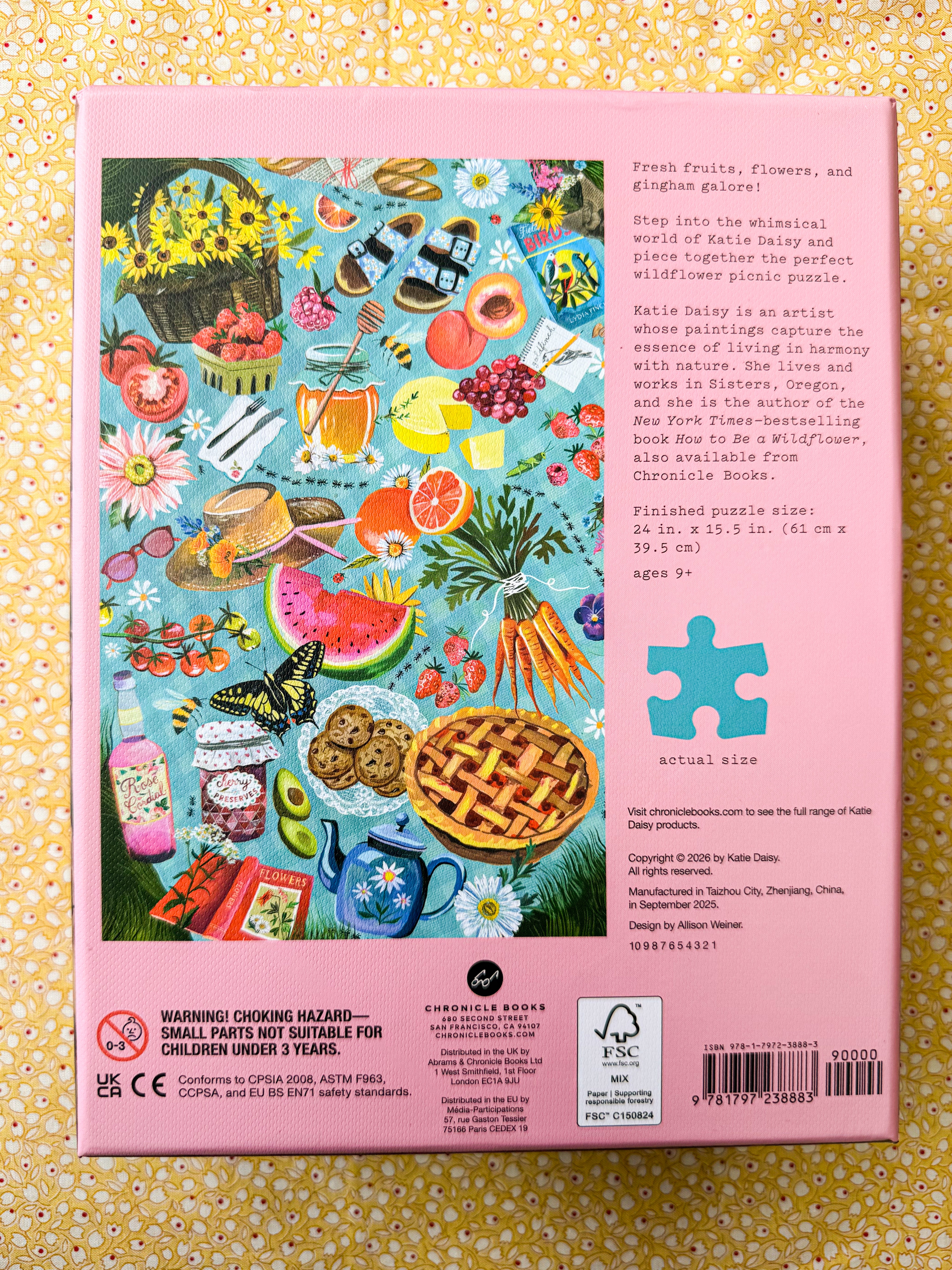 Wildflower Picnic 500-Piece Puzzle | Katie Daisy | Joyful Goods