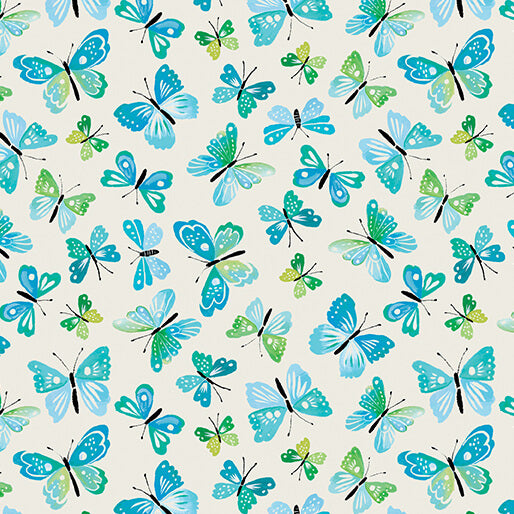 Rustic Flutter Teal/Natural