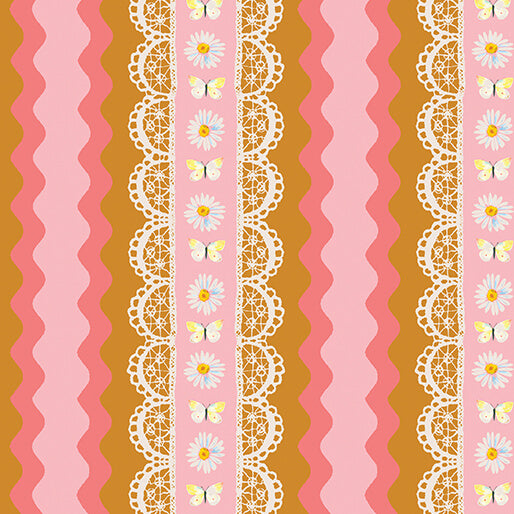 Rick Rack Stripe Pink/Multi
