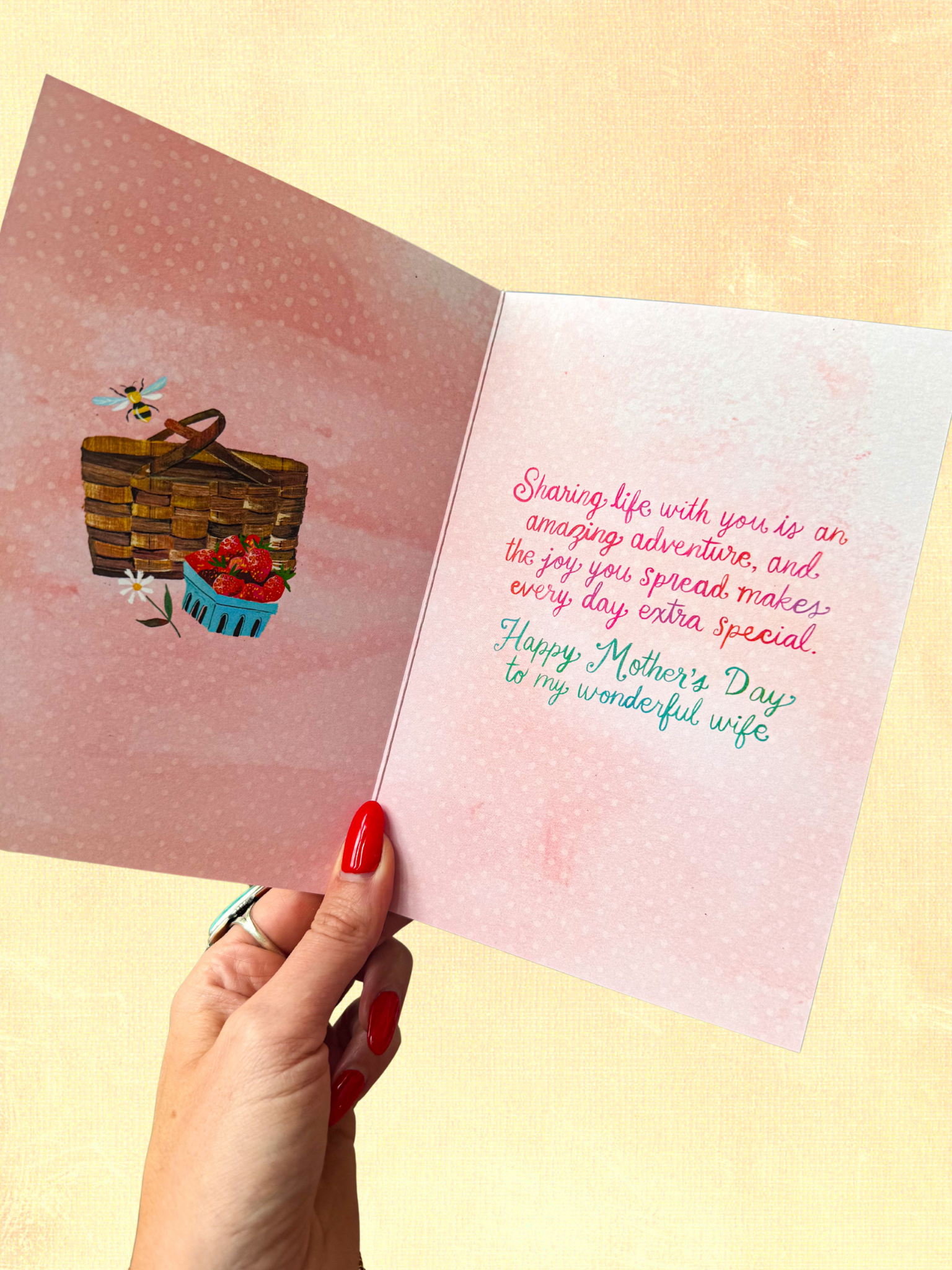 To My Wife - Mother's Day Greeting Card