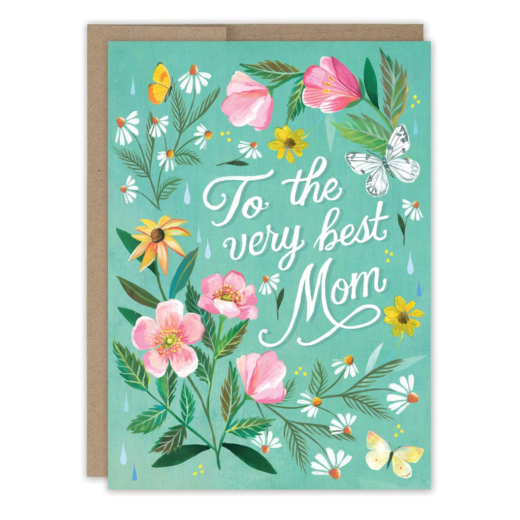 Very Best Mom Floral Mother's Day Card