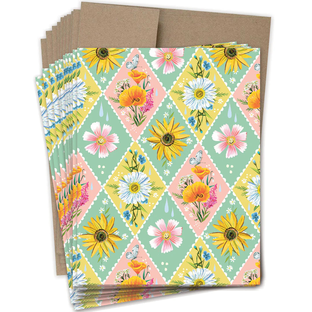 Diamond Pattern Notecard Set