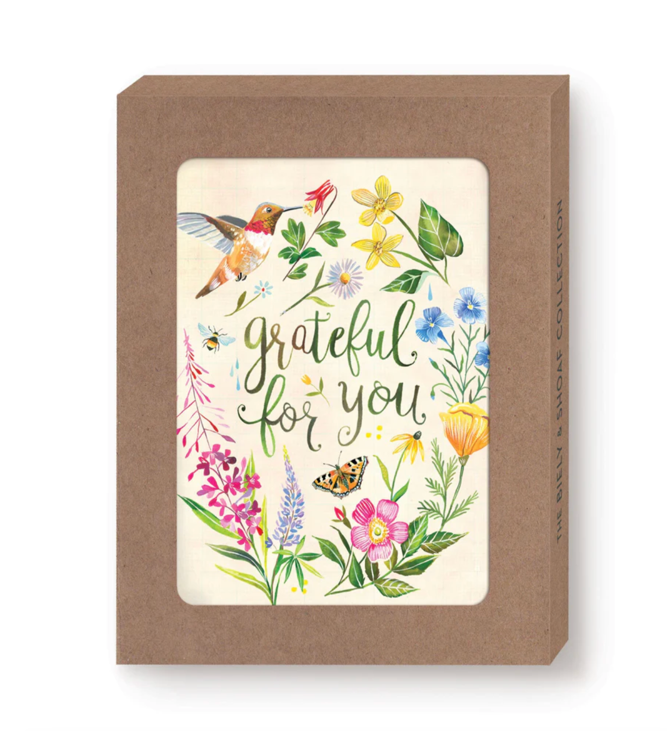 Grateful Hummingbird Boxed Notecard Set