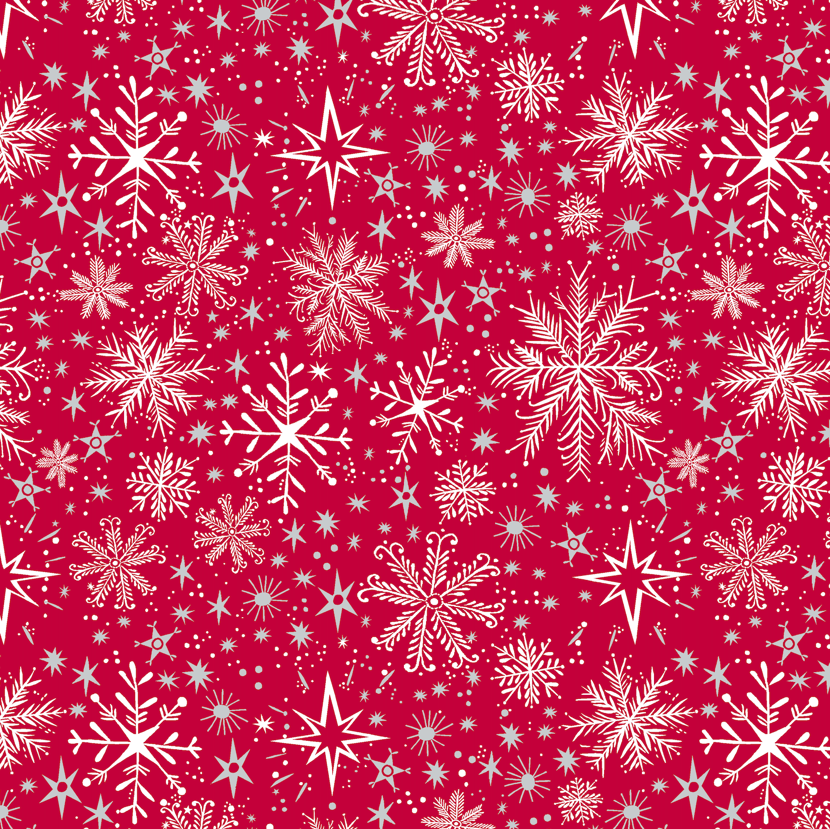 Snow Frost Red Fabric