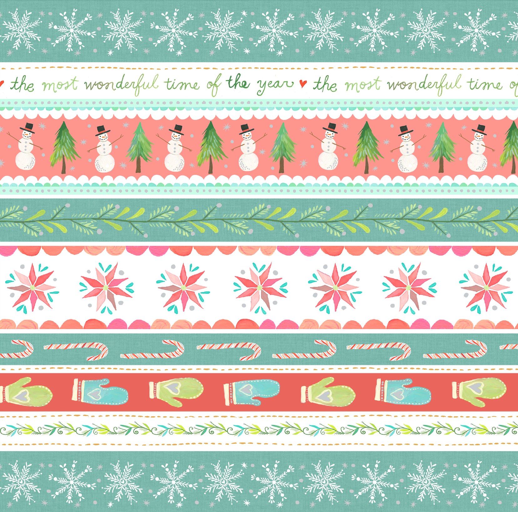 Painterly Stripe Multi Fabric