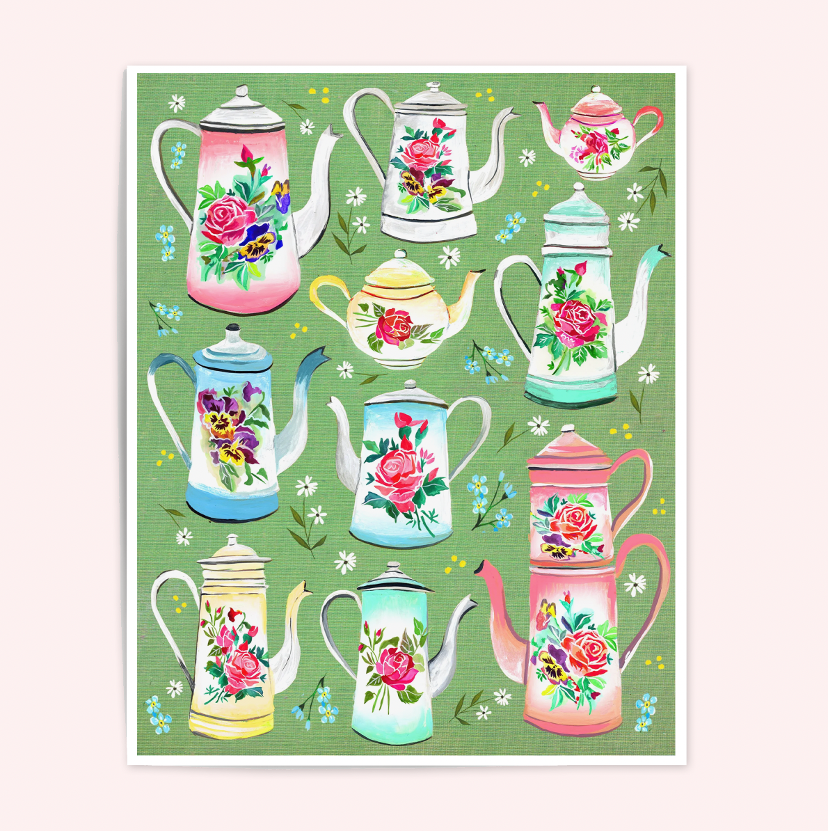 Antique French Enamelware Art Print