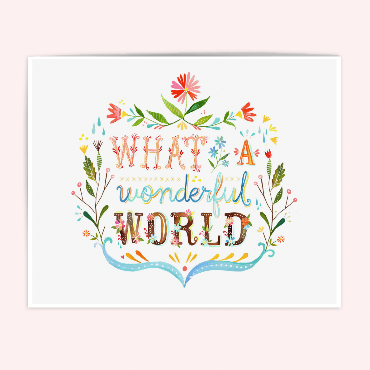 Wonderful World Art Print