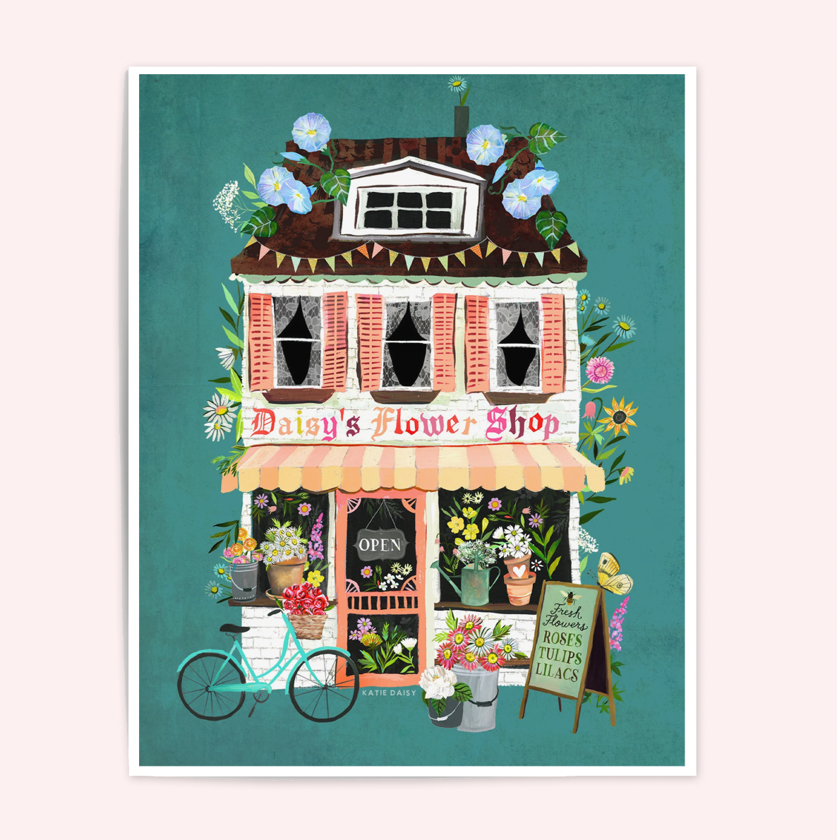 Flower Shop Art Print