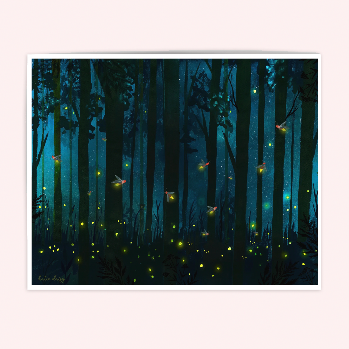 Firefly Forest Art Print